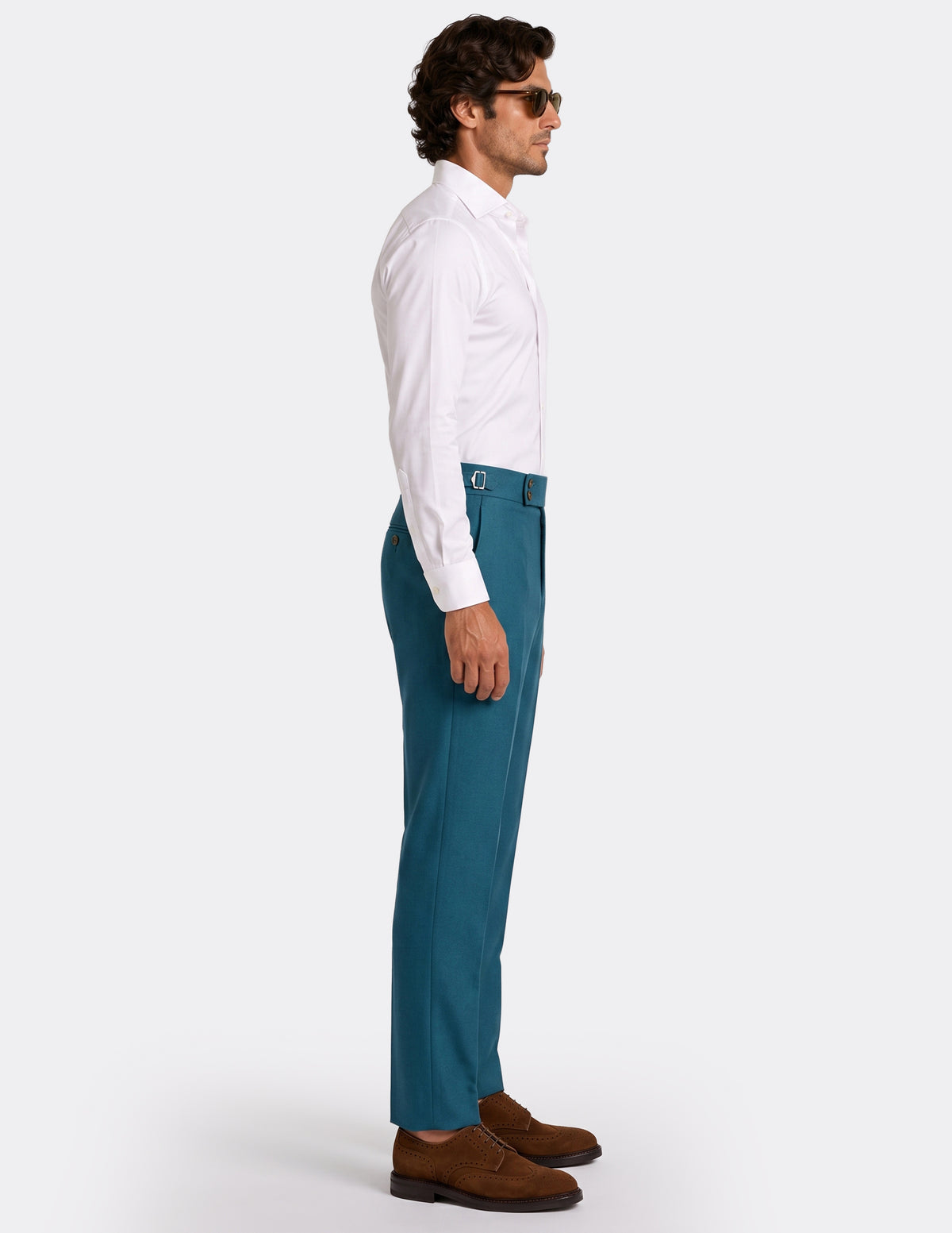 The Cannes Teal DB Trousers