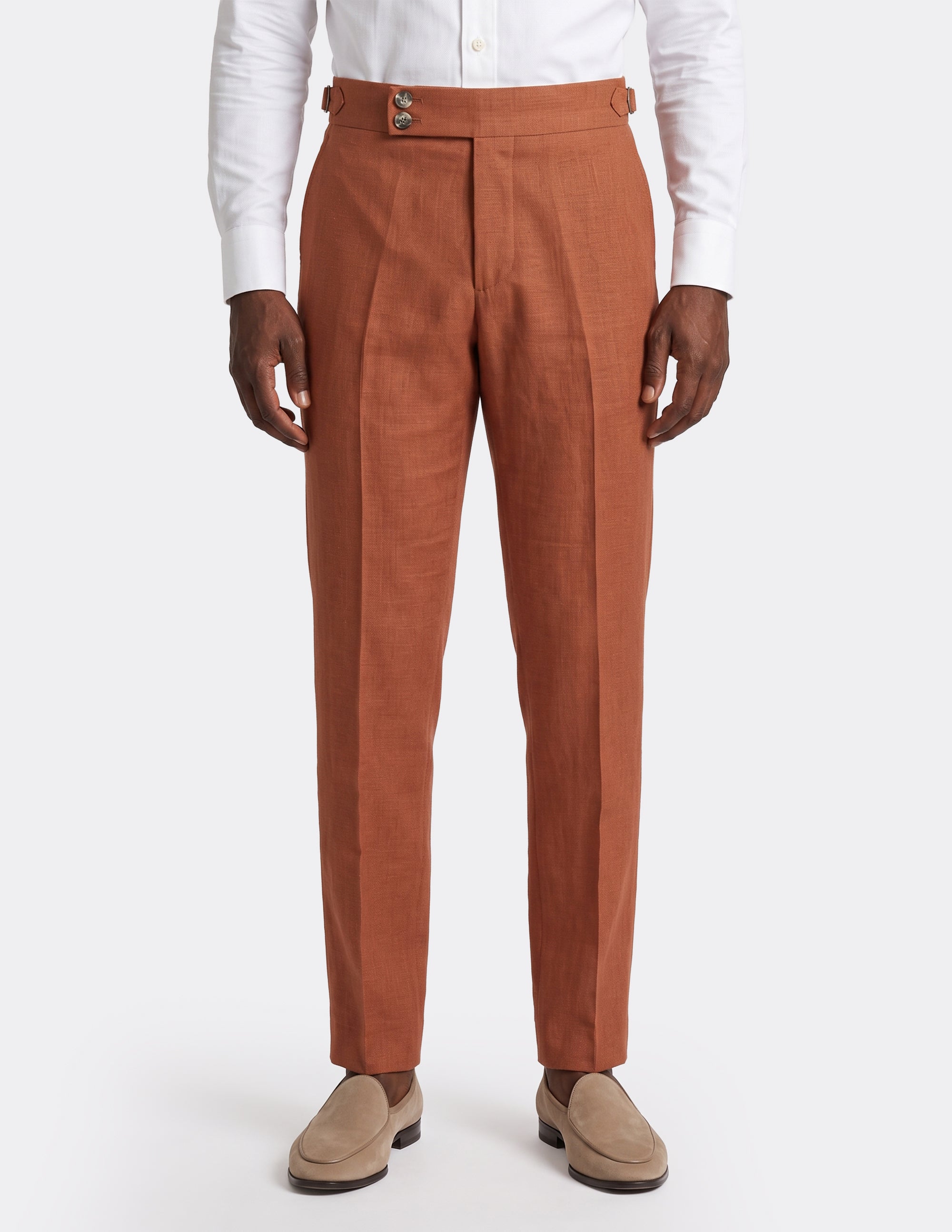 The Positano Terracotta DB Trousers