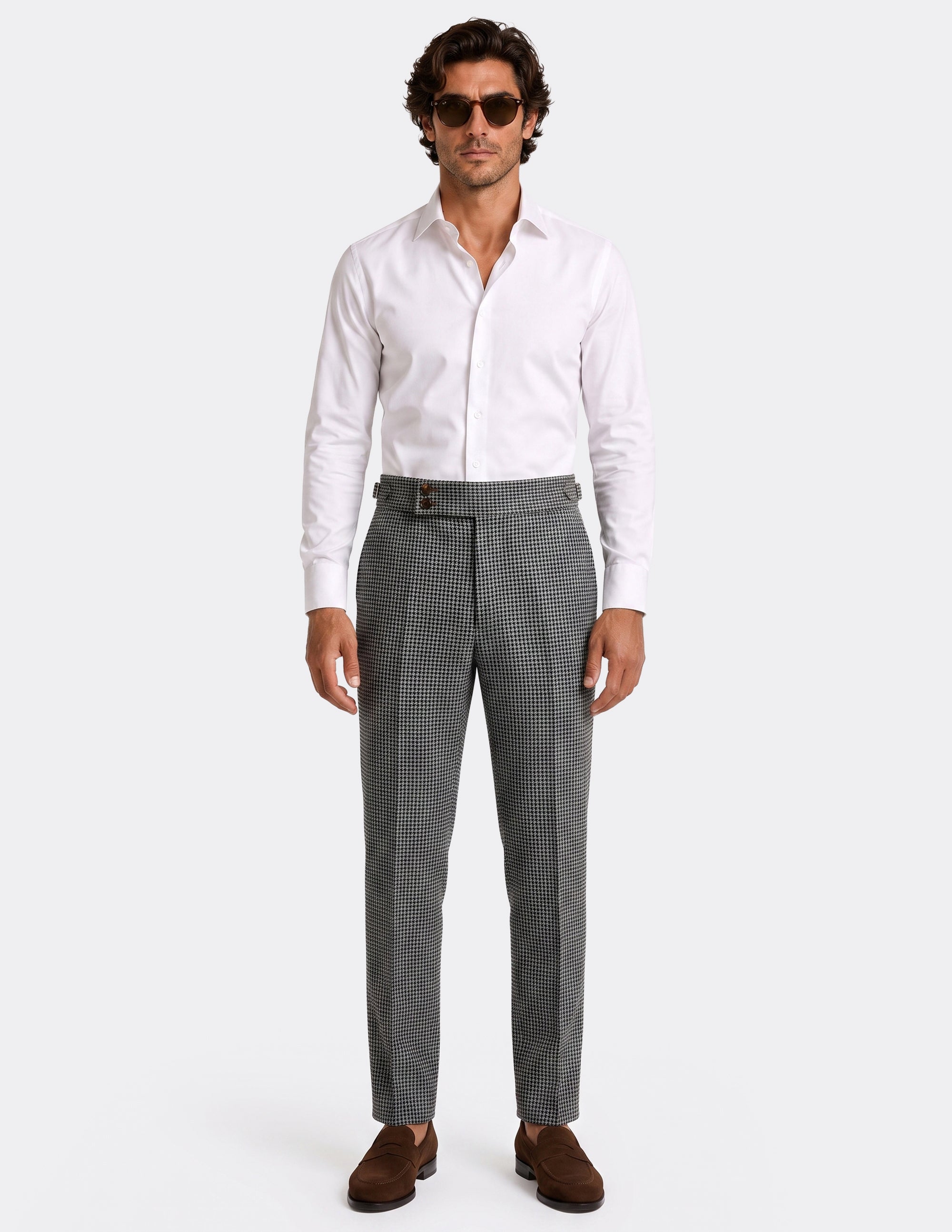 Savile Houndstooth DB Trousers