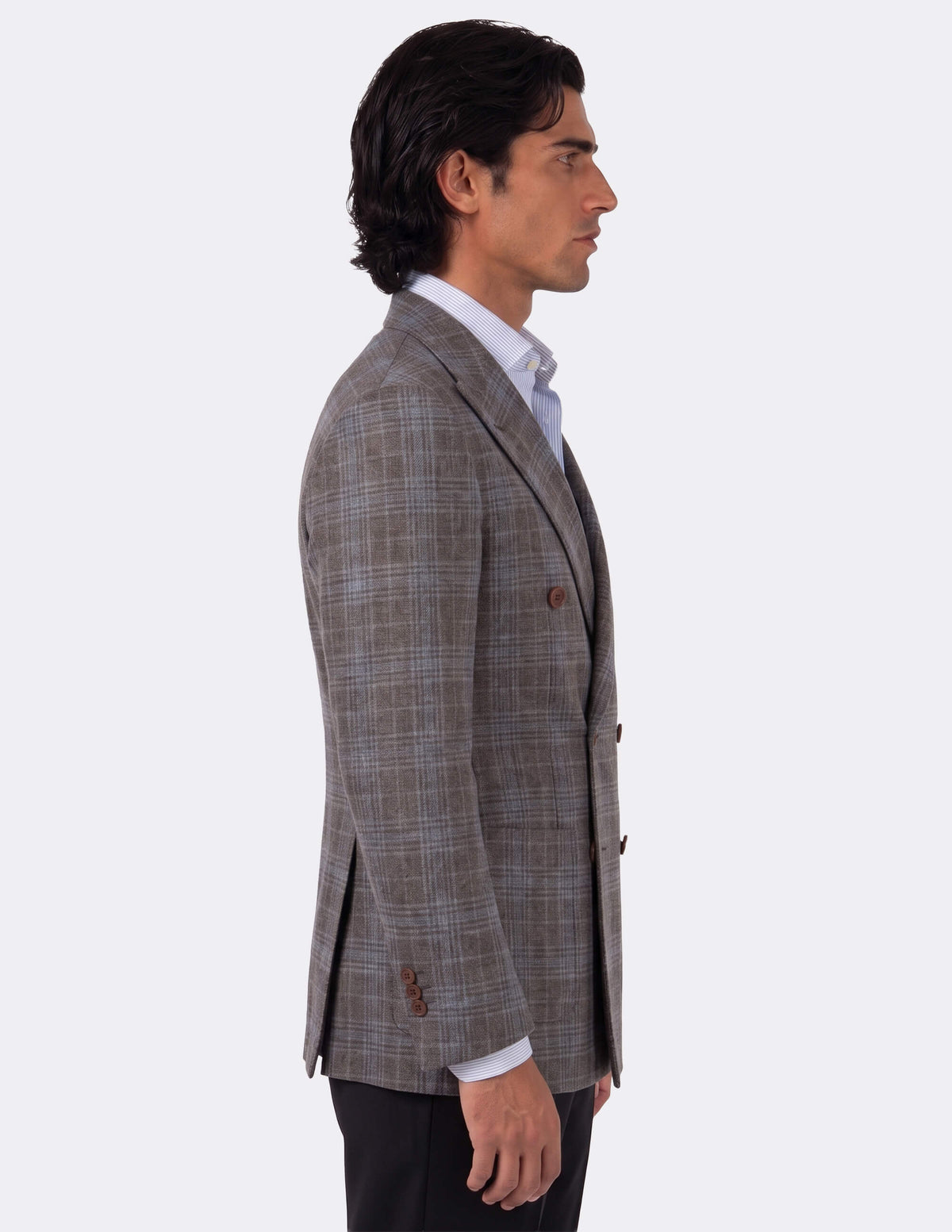 The Bruma Cobalto Double-Breasted Jacket