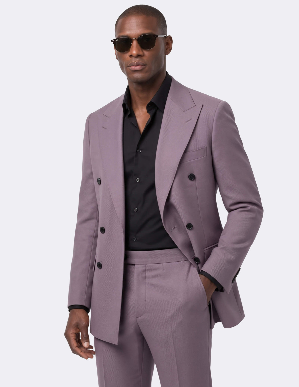 Provence Lavender Double-Breasted Suit