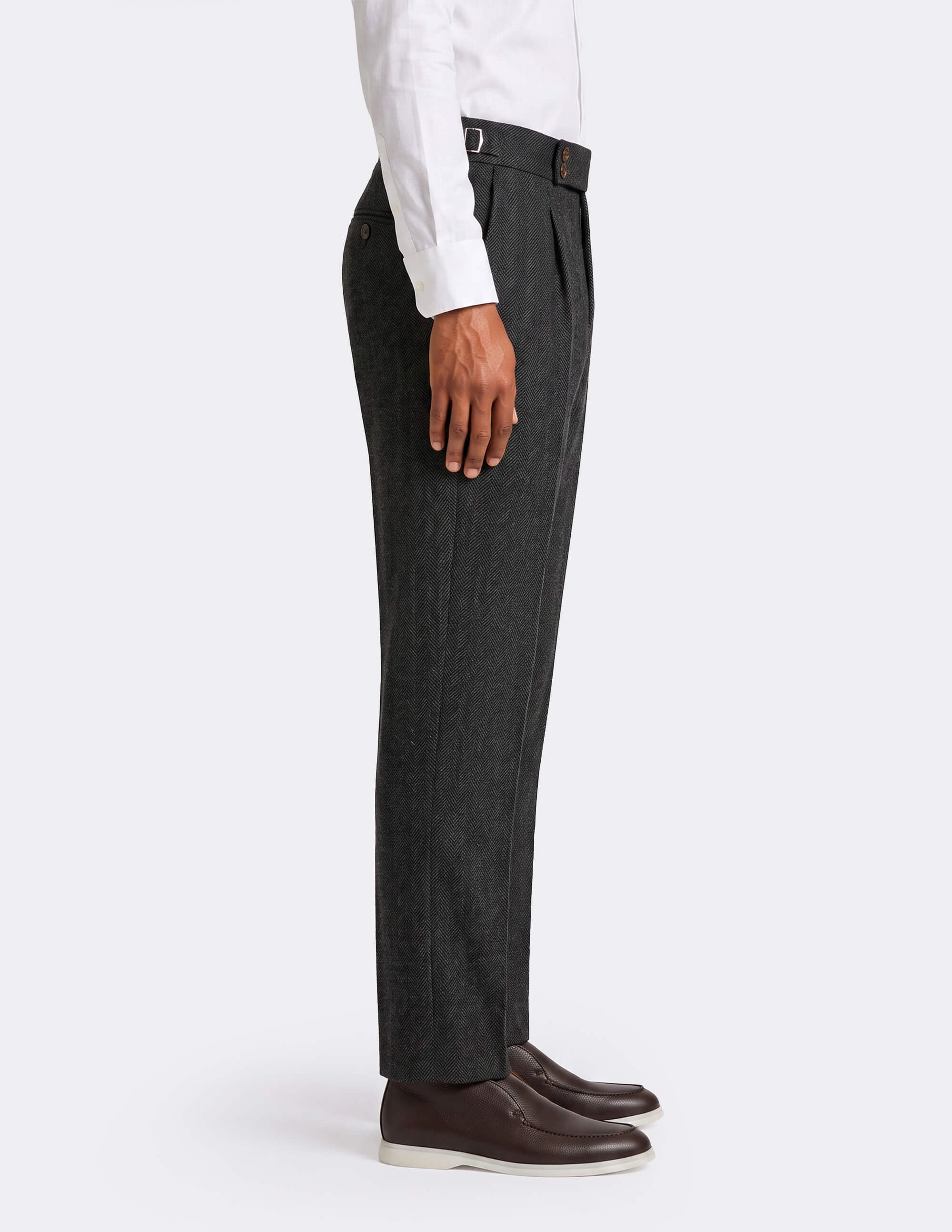 The Novara Herringbone DB Trousers