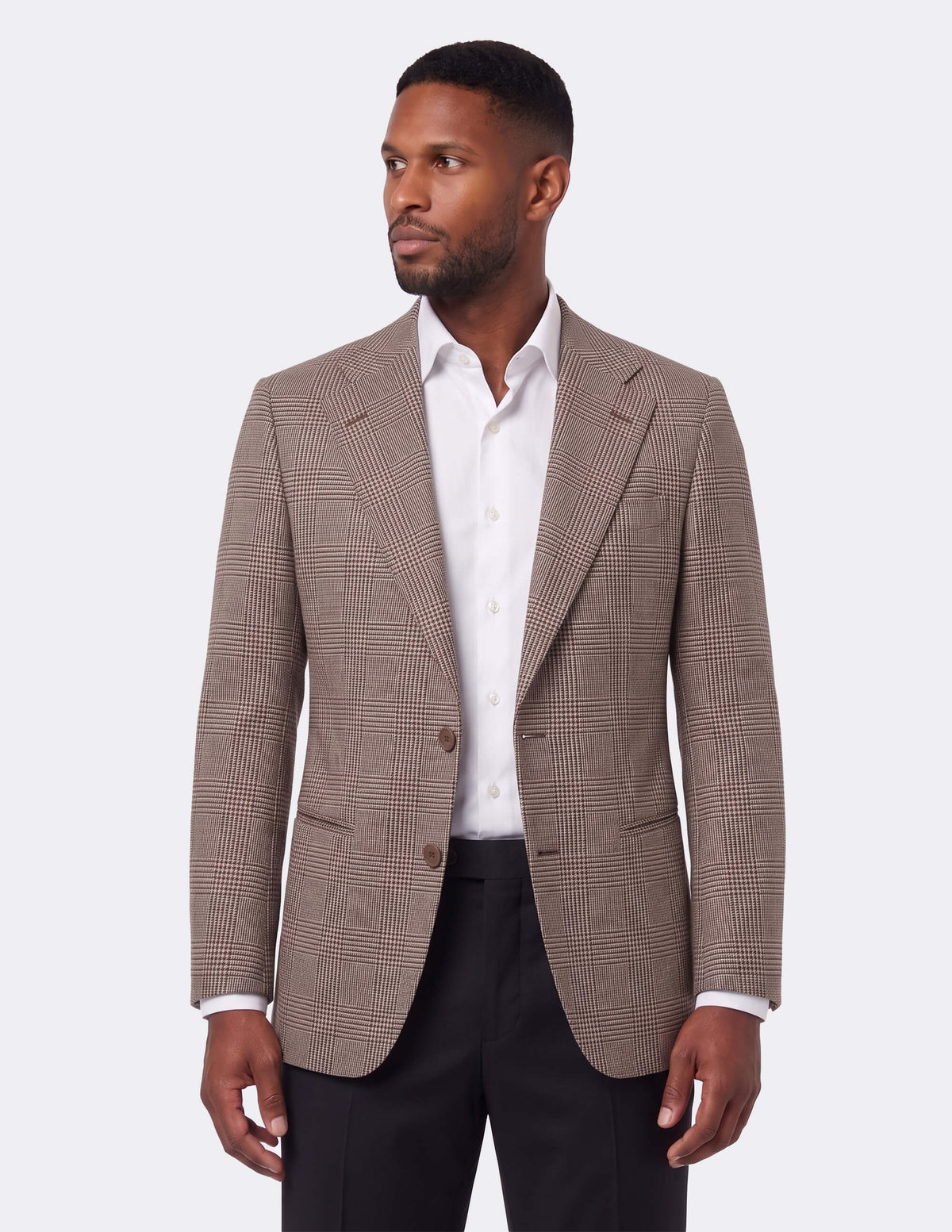 The Nocciola Glen Single-Breasted Jacket
