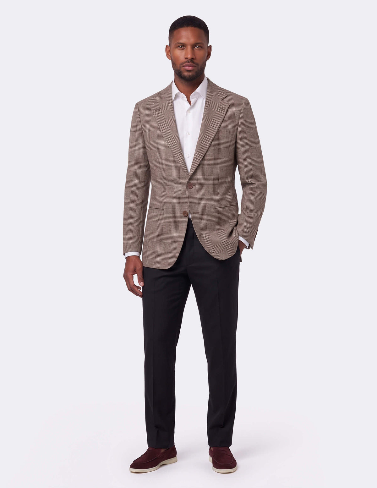 The Nocciola Glen Single-Breasted Jacket