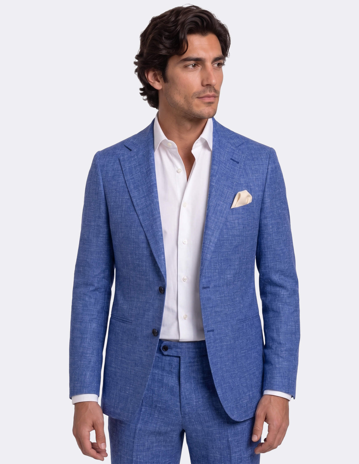 Amalfi Blue Single Breasted Suit - Samir Bachkami