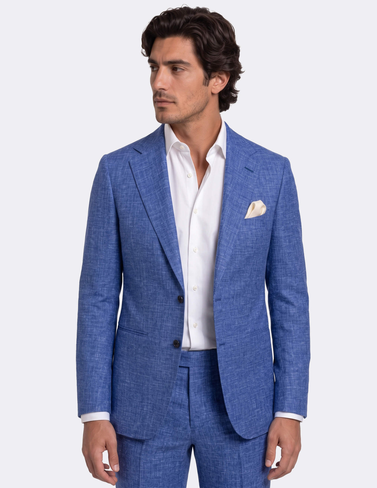 Amalfi Blue Single Breasted Suit - Samir Bachkami