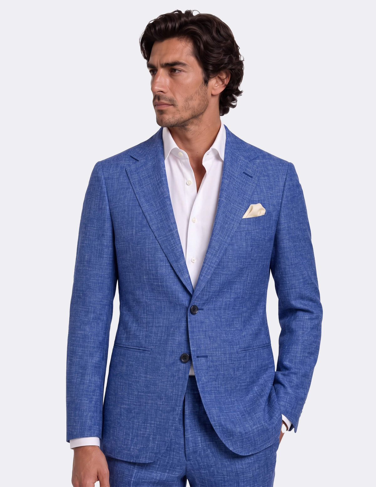 Amalfi Blue Single Breasted Suit - Samir Bachkami