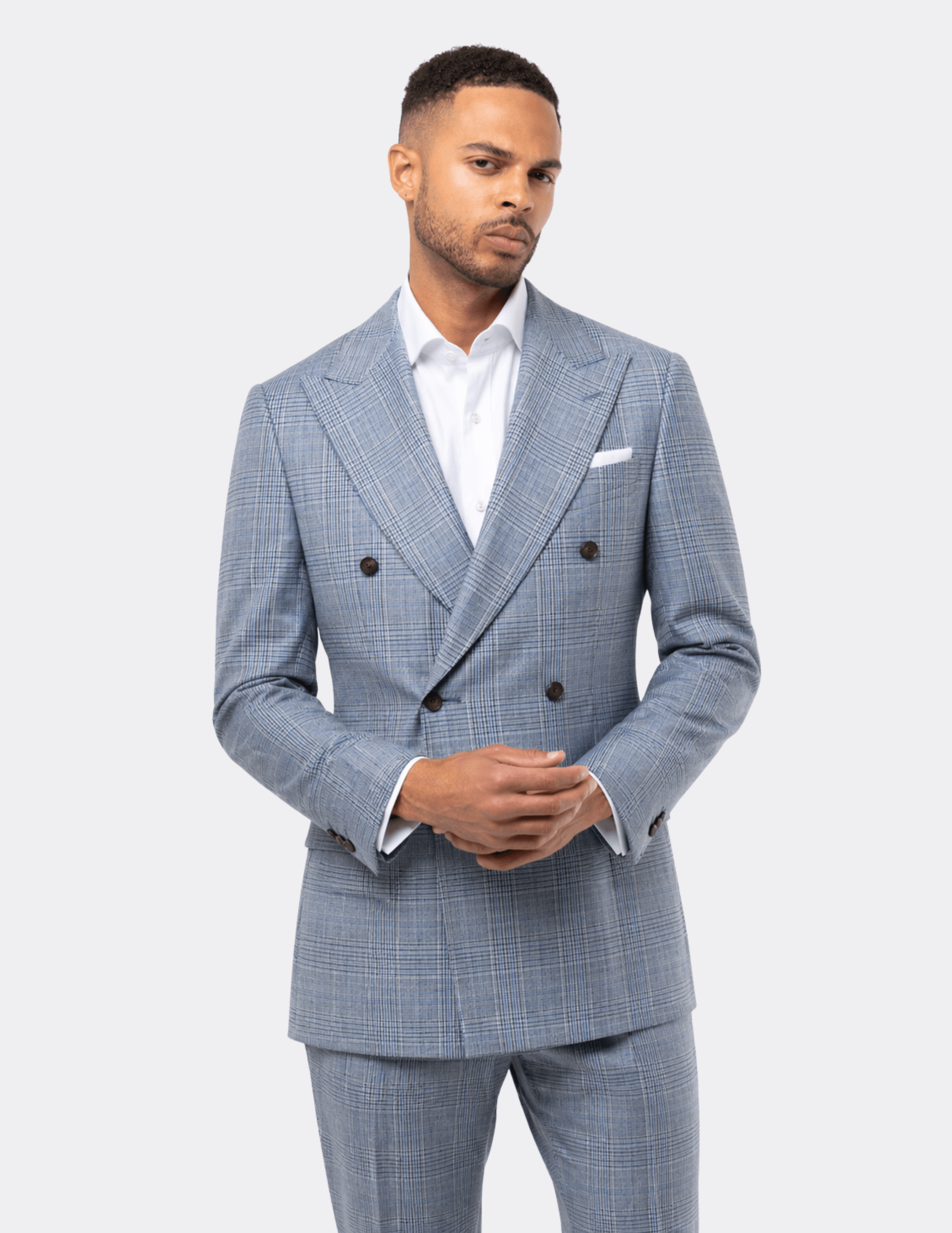 Azzurro Royale Double - Breasted Suit - Samir Bachkami
