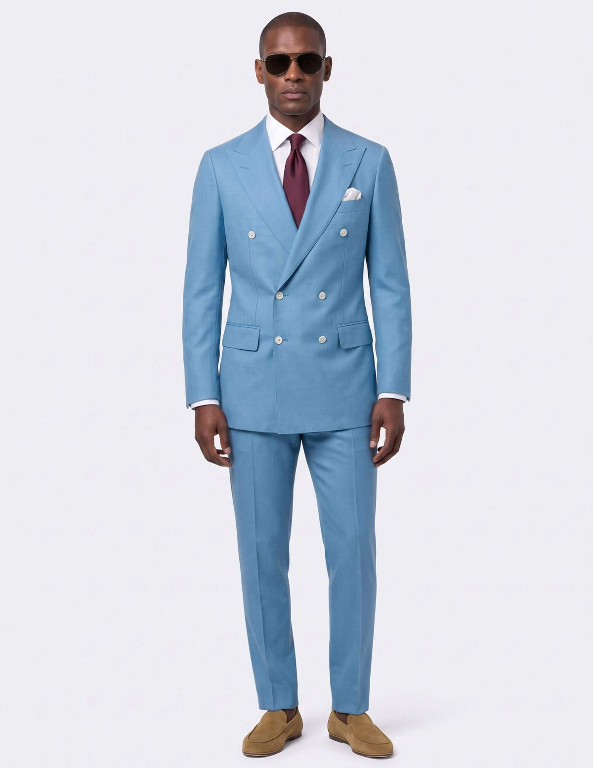 Bleu de Provence Double-Breasted Suit - Samir Bachkami