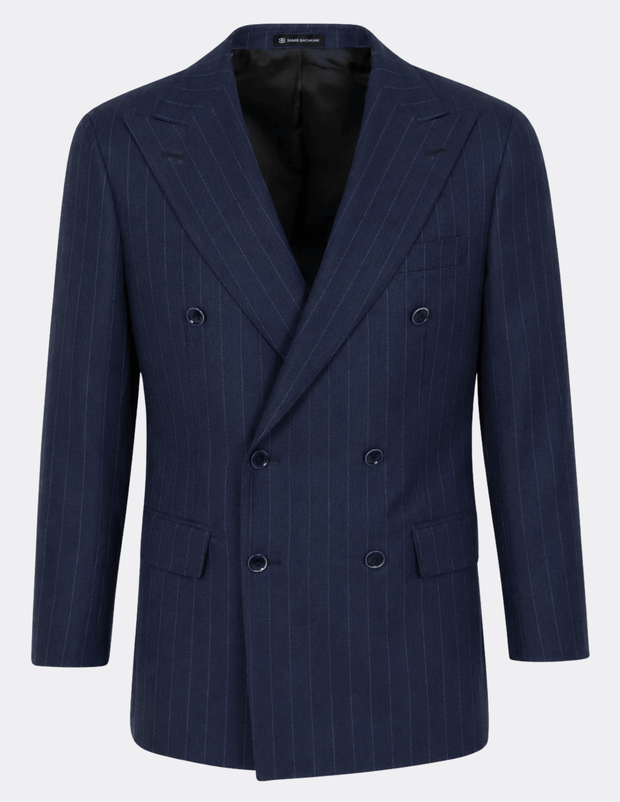 Bleu Royale Double-Breasted Suit - Samir Bachkami
