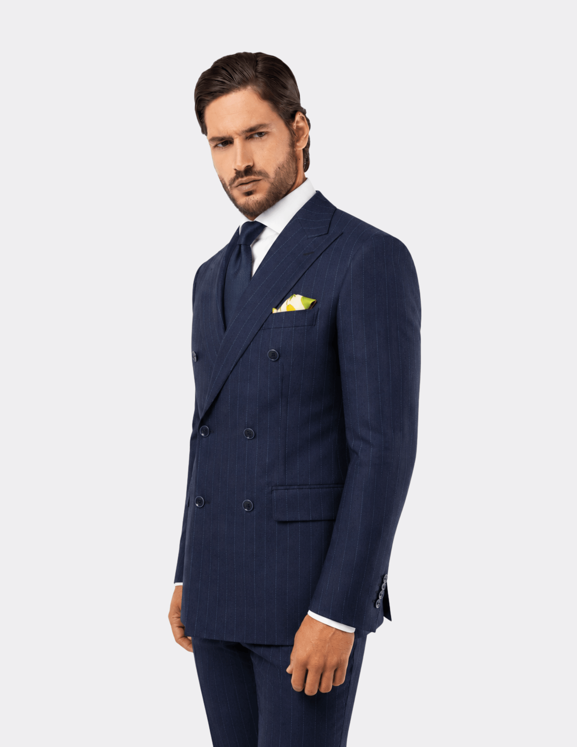 Bleu Royale Double-Breasted Suit - Samir Bachkami