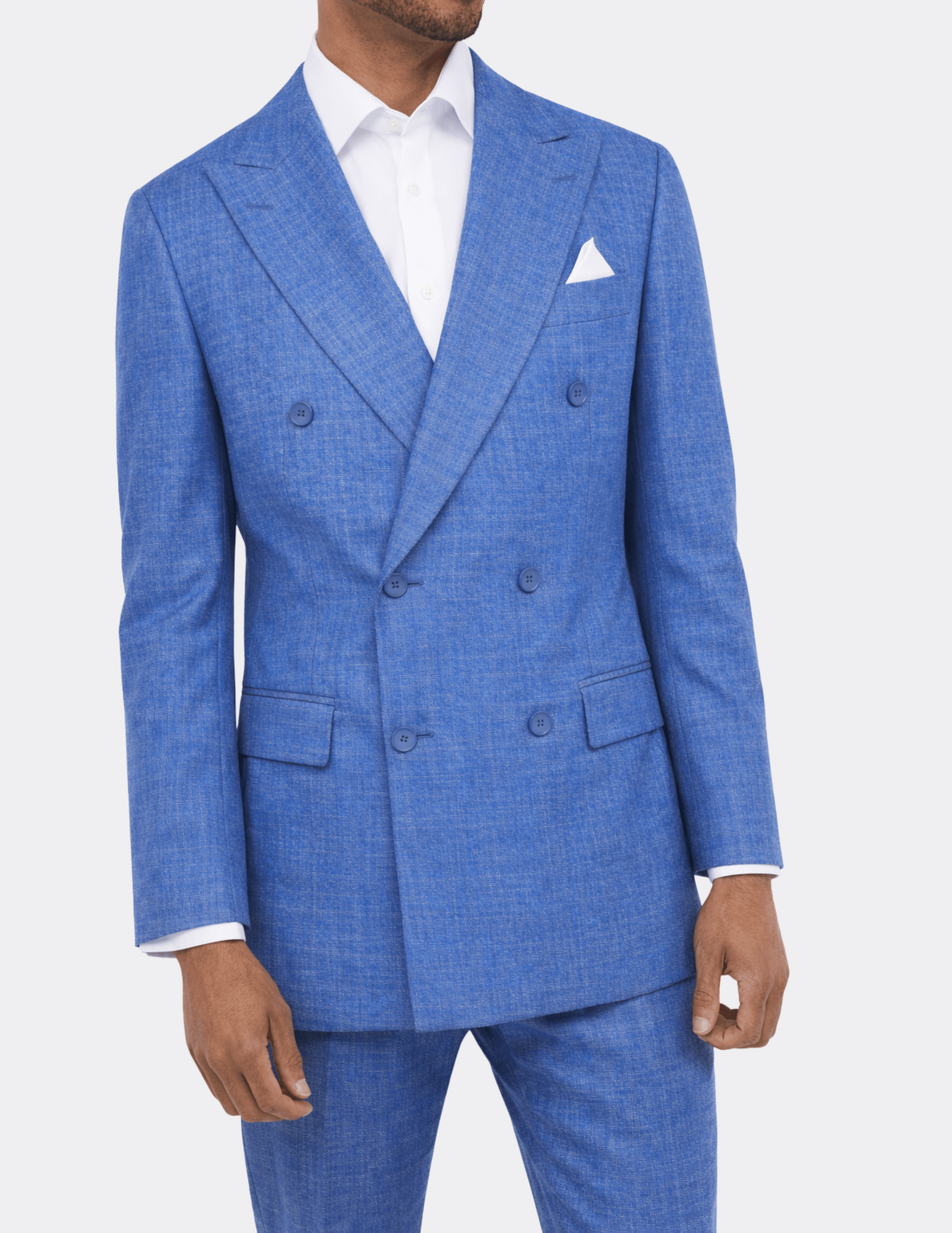 Blu Riviera Double - Breasted Suit - Samir Bachkami