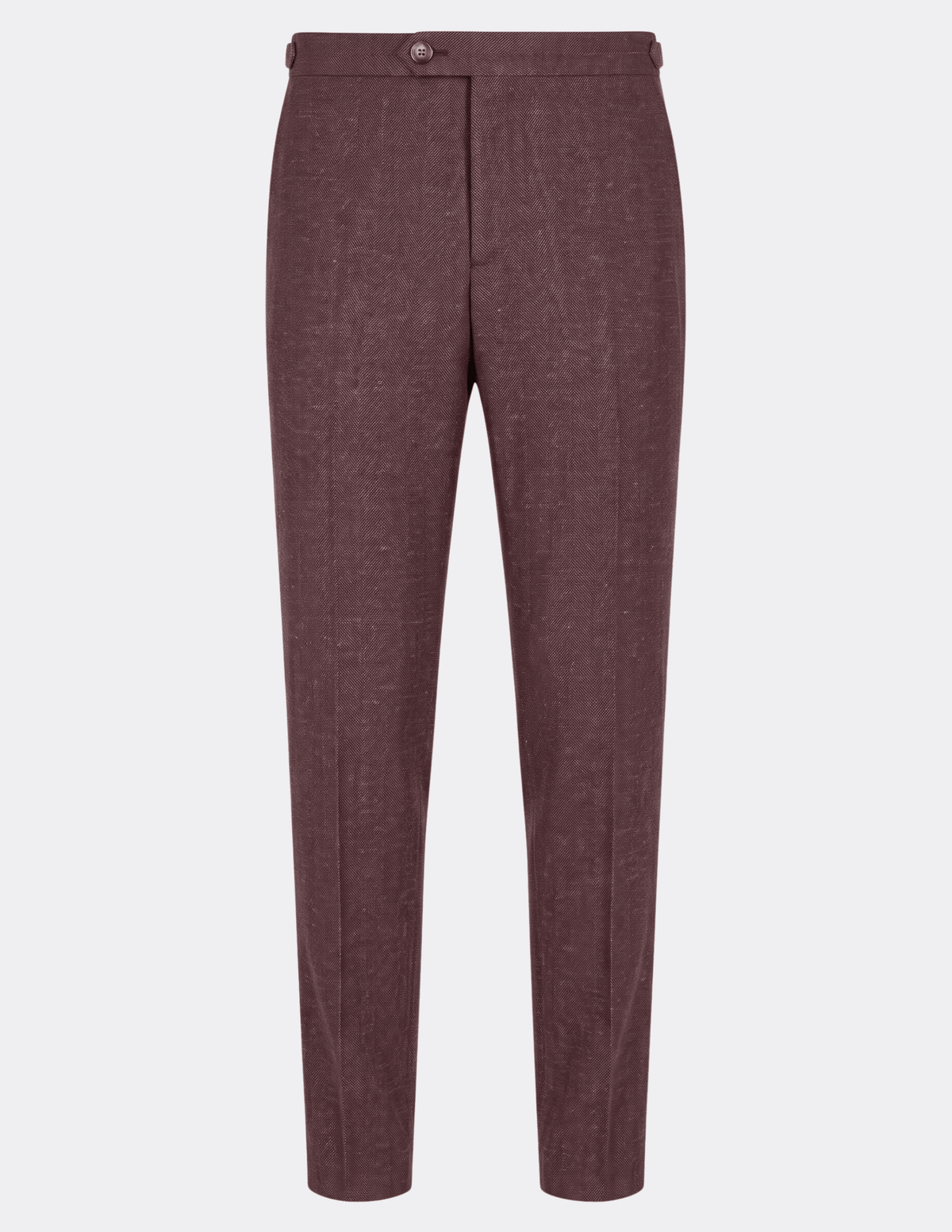 Bordeaux Herringbone Double-Breasted Suit - Samir Bachkami