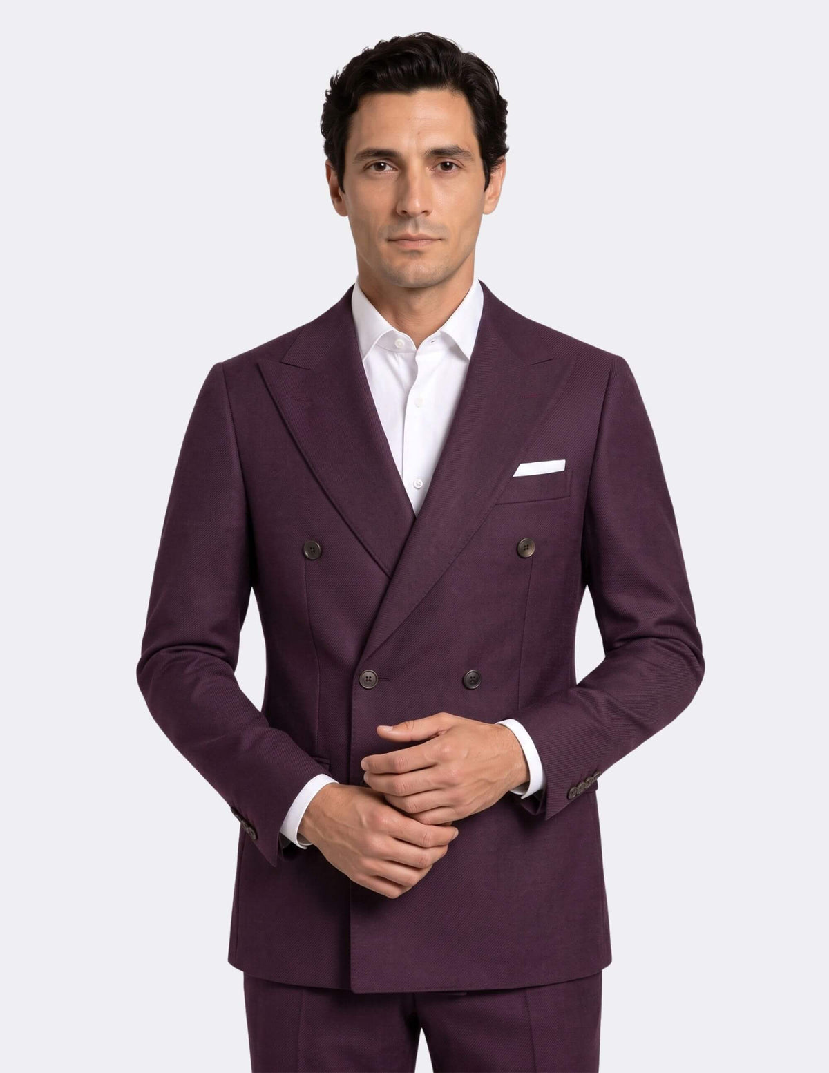 Bordeaux Royale Double-Breasted Suit - Samir Bachkami