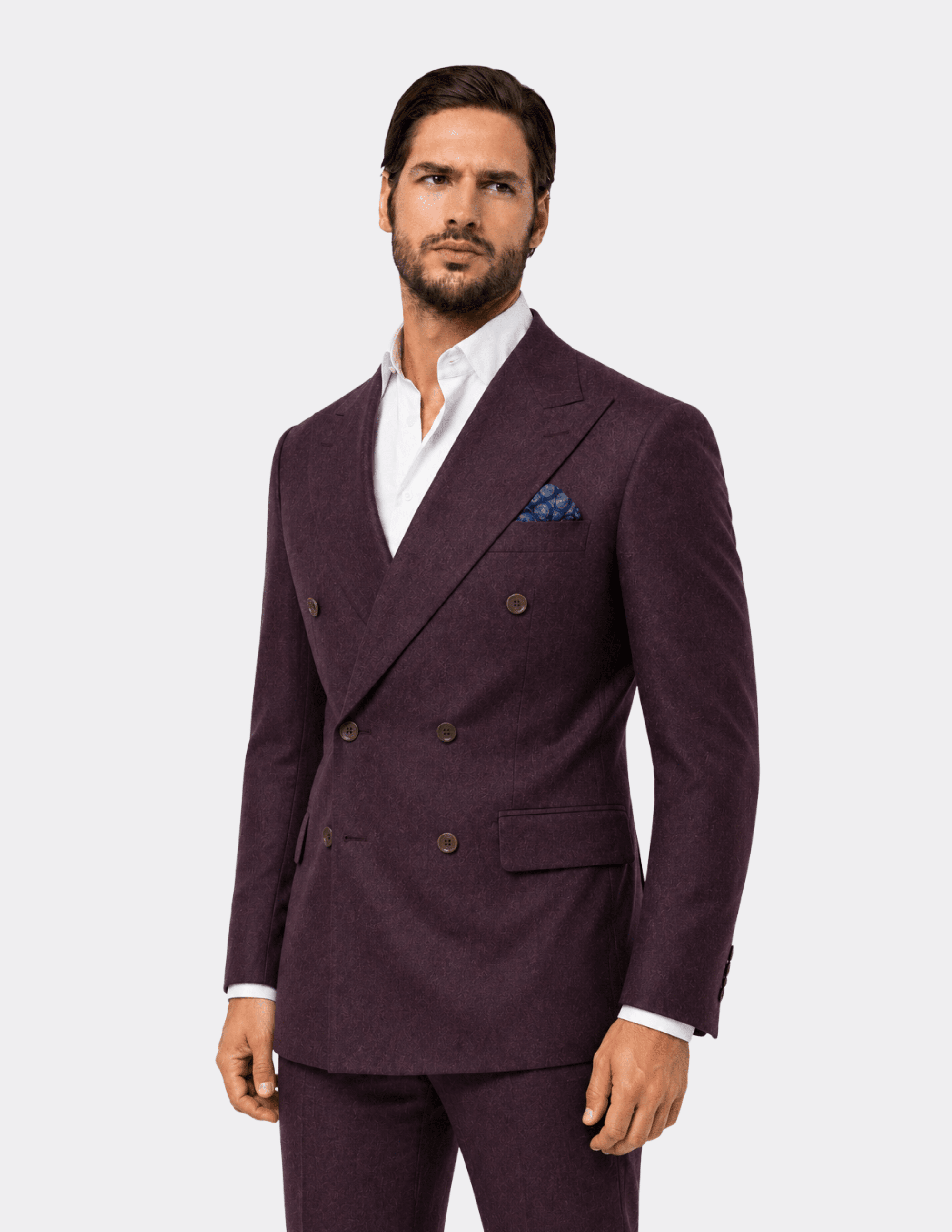 Bordeaux Royale Double - Breasted Suit - Samir Bachkami