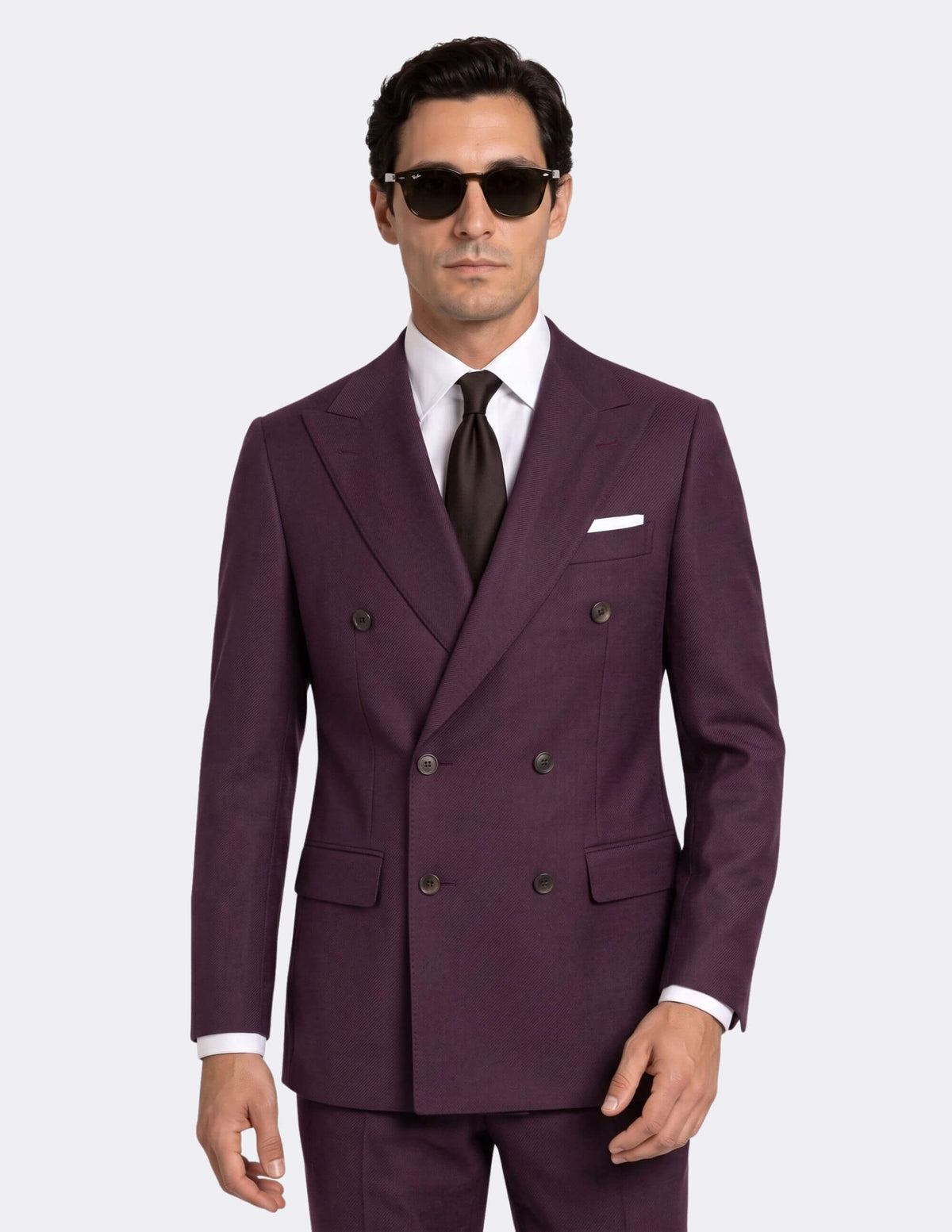 Bordeaux Royale Double-Breasted Suit - Samir Bachkami