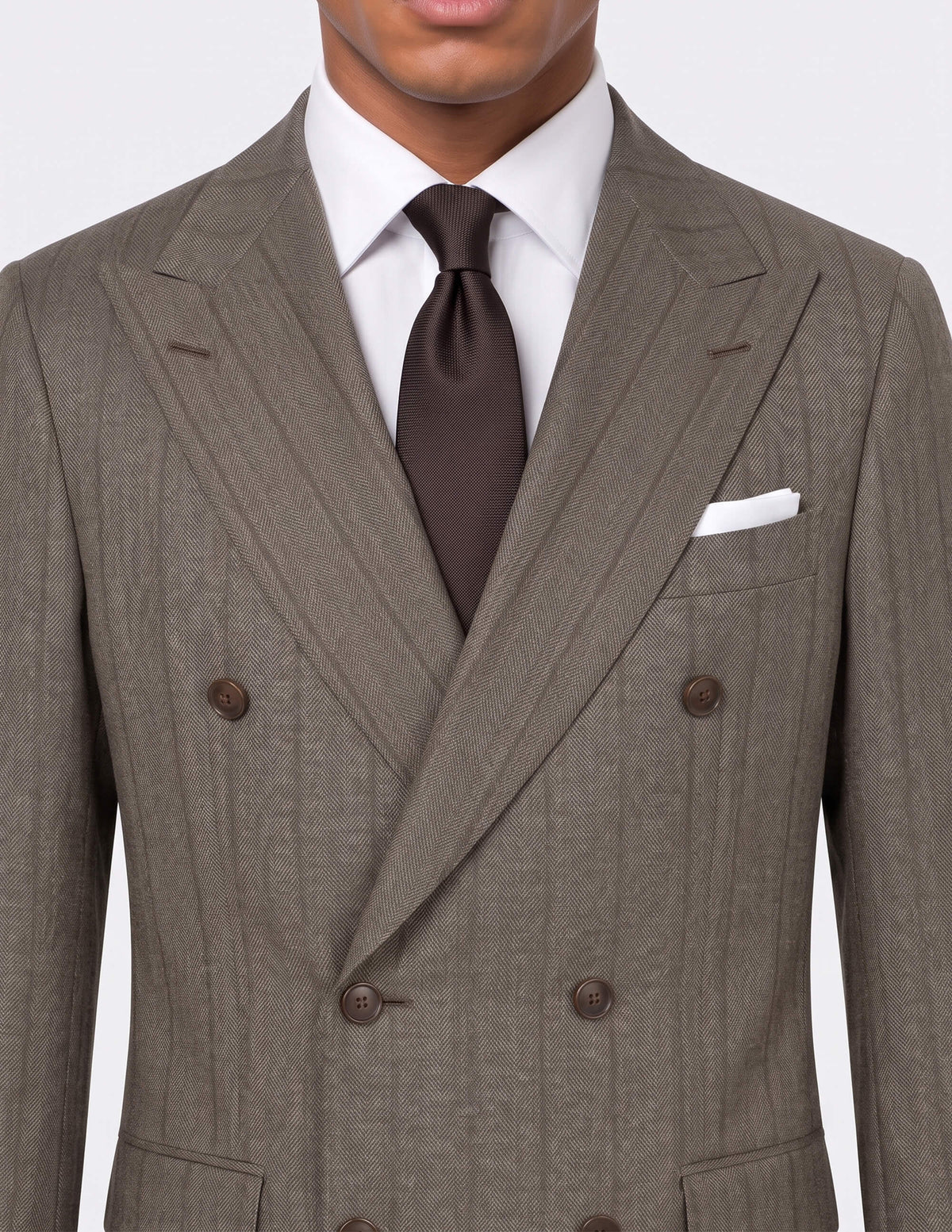 Brera Olive Double-Breasted Suit - Samir Bachkami