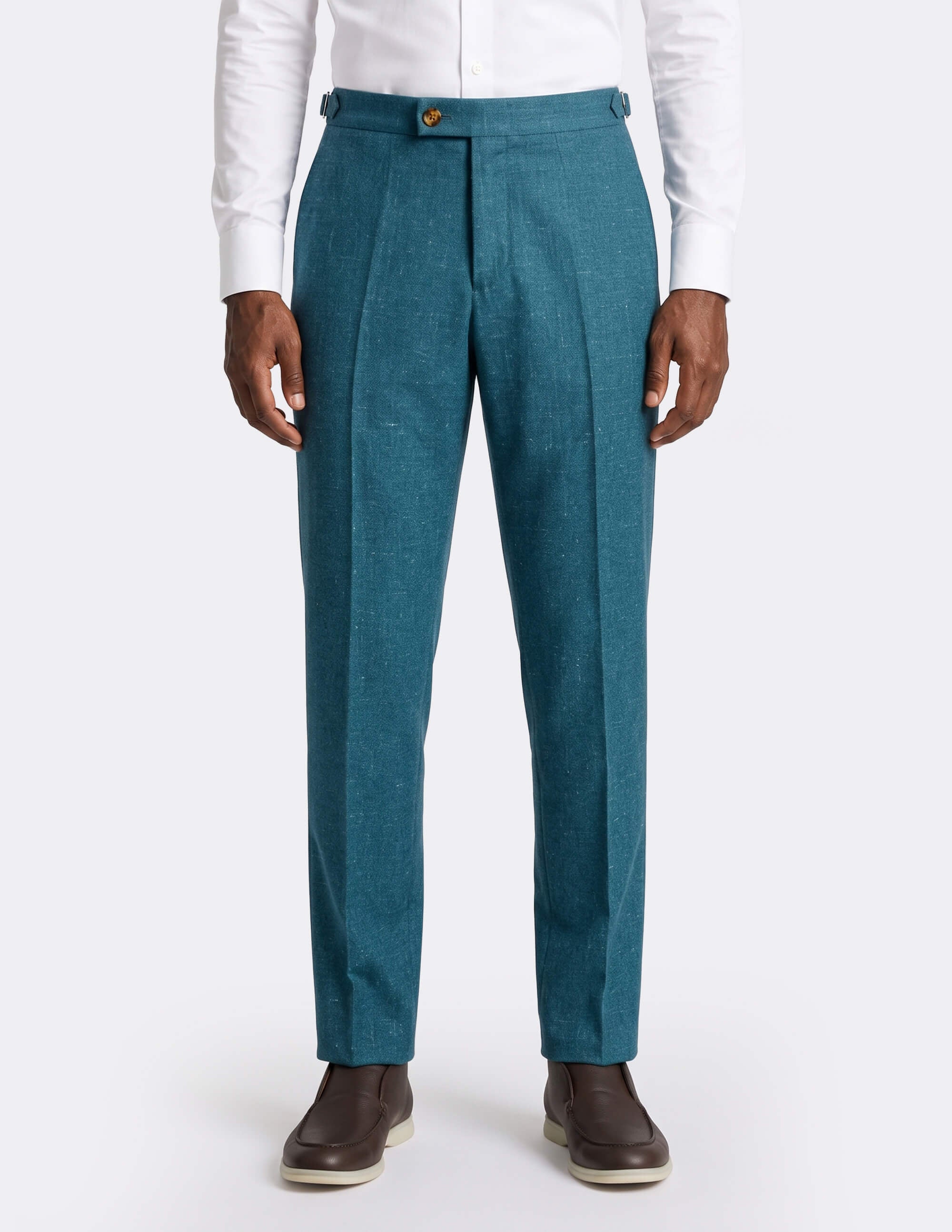 Capri Teal Trousers - Samir Bachkami