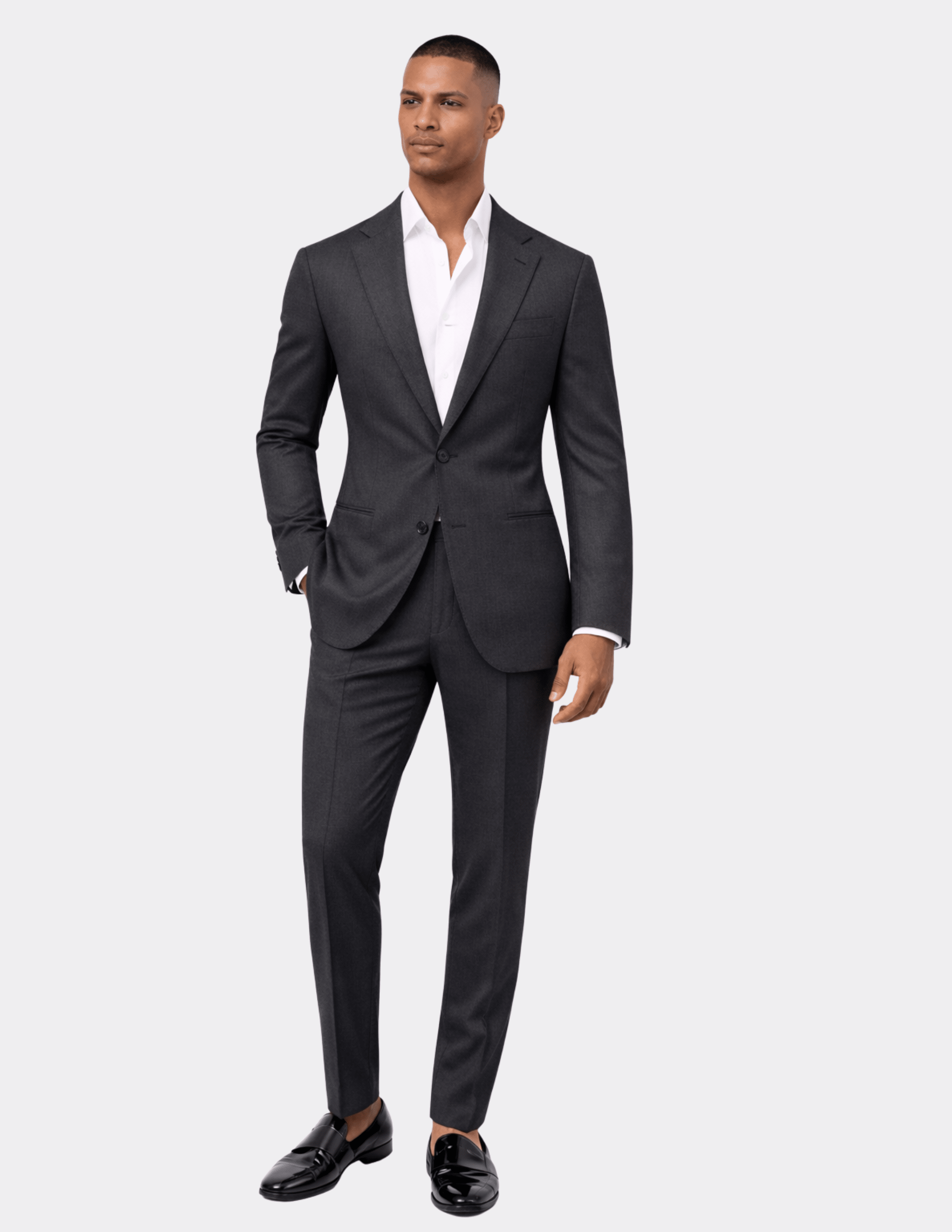 Carbon Noir Single Breasted Suit - Samir Bachkami