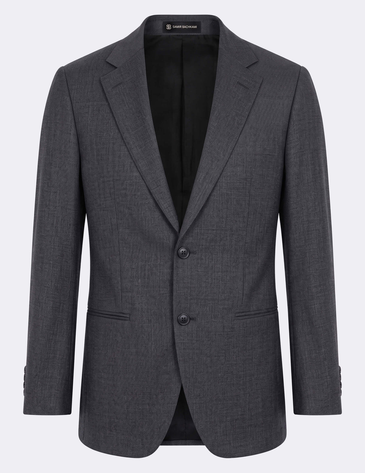 Dark Grey Single Breasted Suit - Samir Bachkami