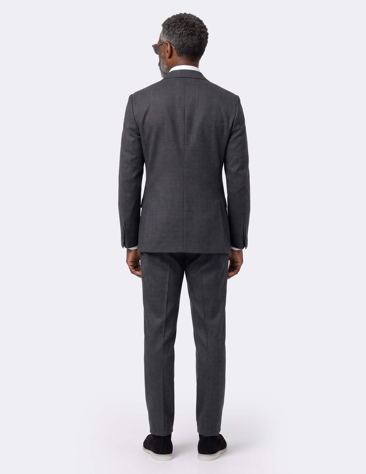 Dark Grey Single Breasted Suit - Samir Bachkami