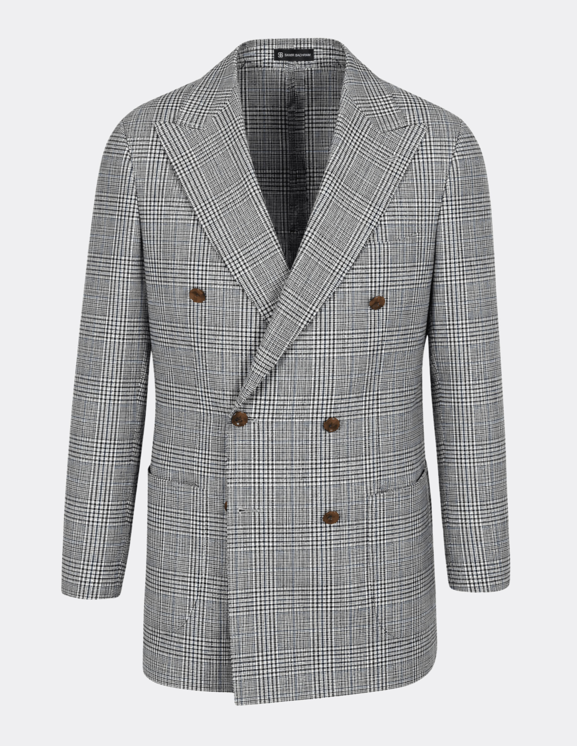 Deauville Check Double Breasted Jacket - Samir Bachkami