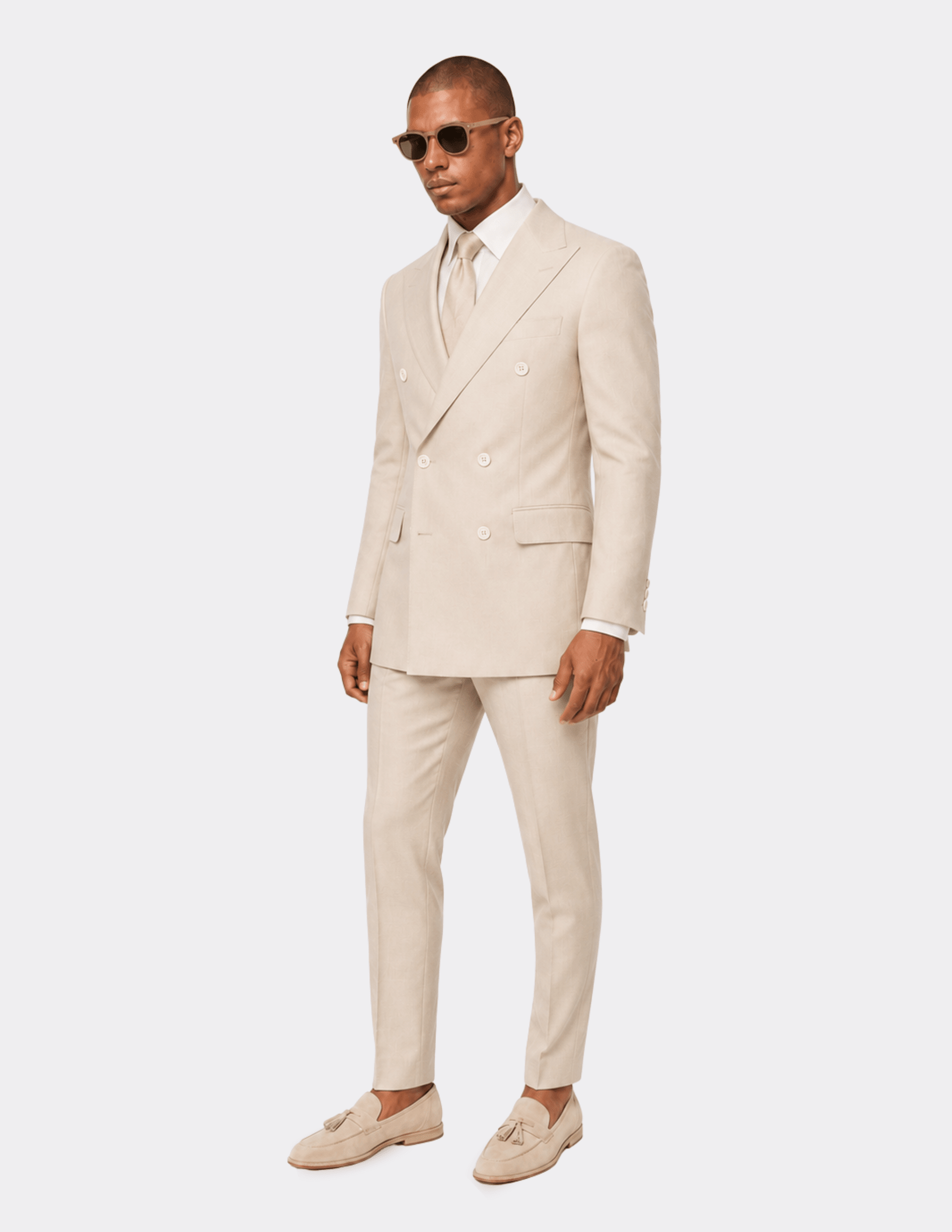 Dolce Crema Double Breasted Suit - Samir Bachkami