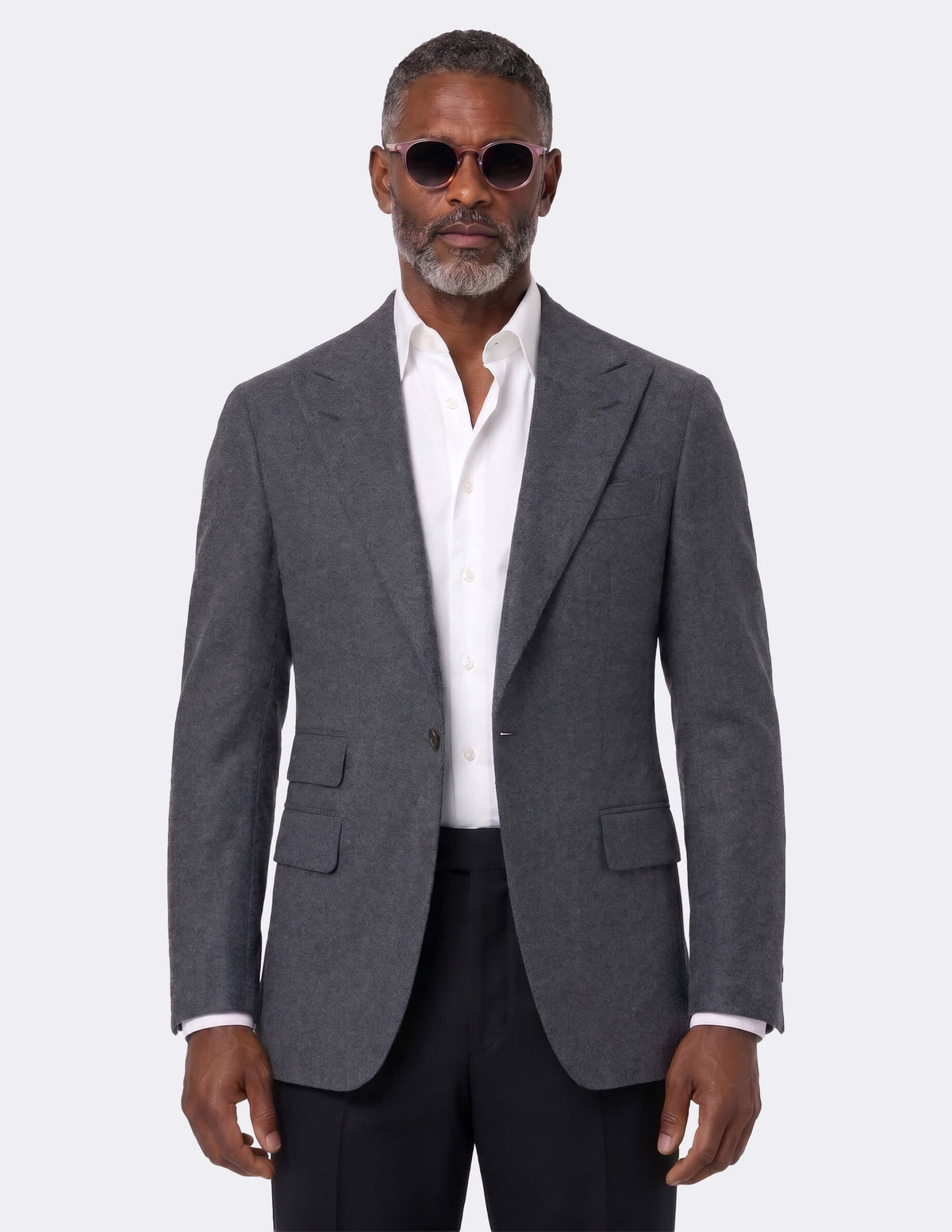 Grey Single Breasted Jacket - 38R - Samir Bachkami