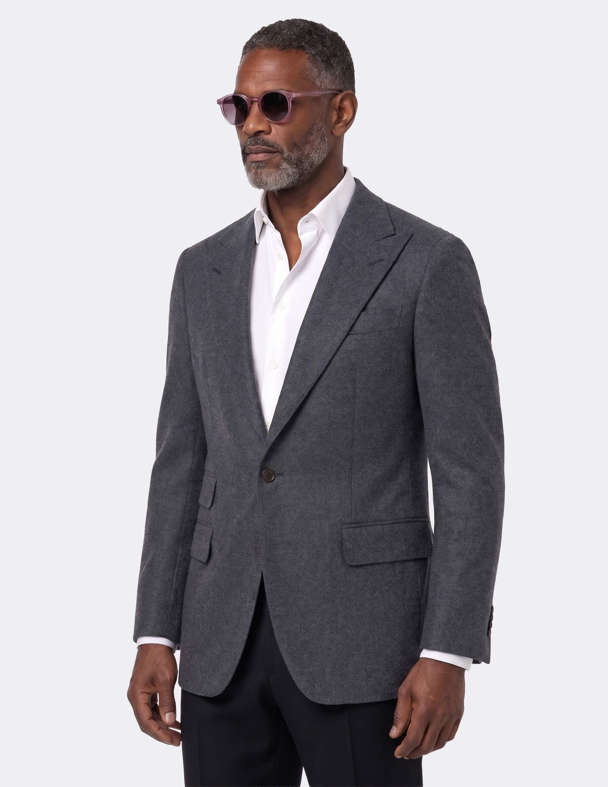 Grey Single Breasted Jacket - 38R - Samir Bachkami