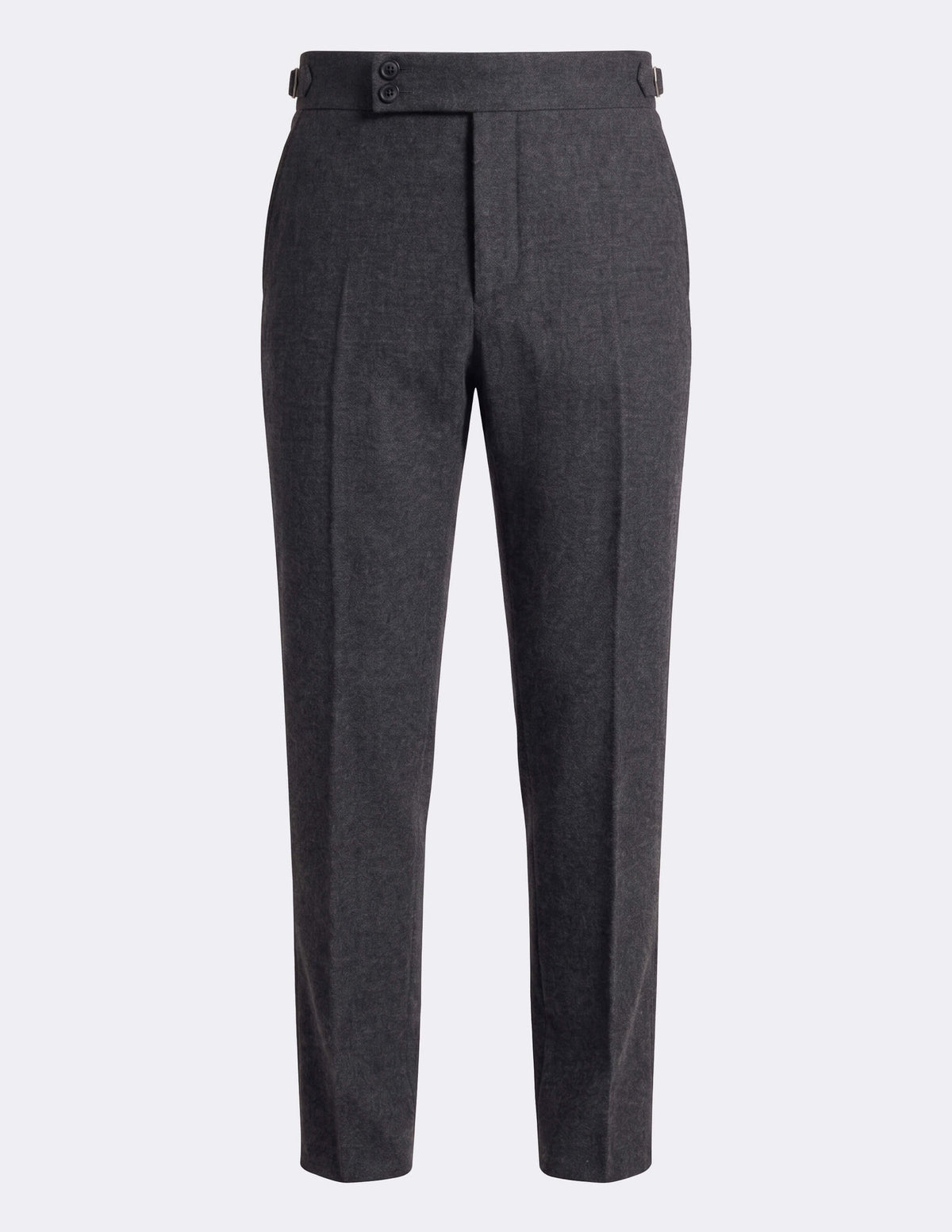 Grey Wool Trousers Double Button - Samir Bachkami