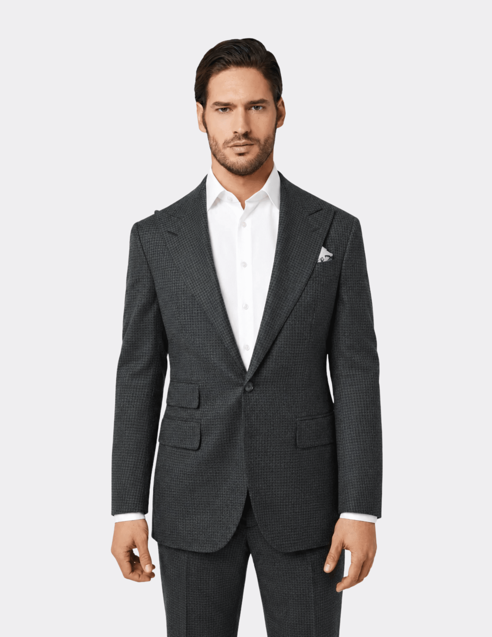 Hudson Graphite Tailored Suit - Samir Bachkami
