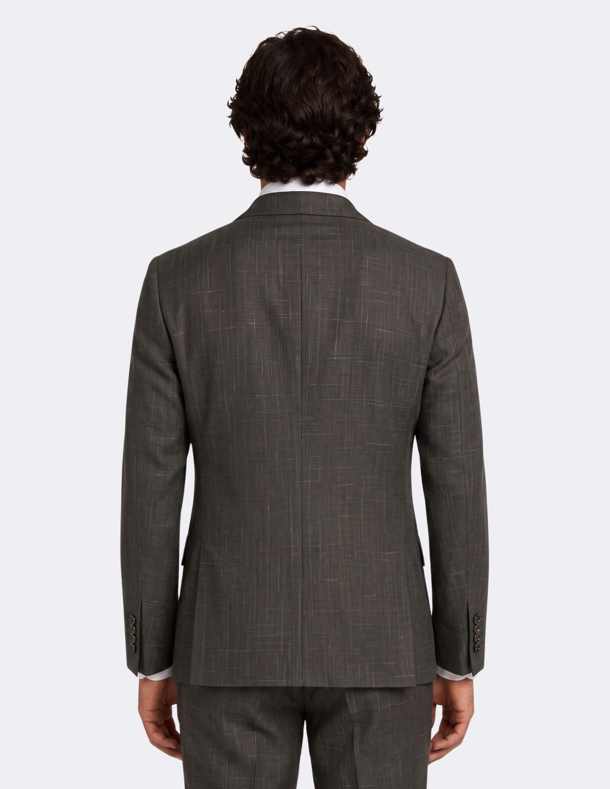 The Val d’Orcia Olive Double-Breasted Suit