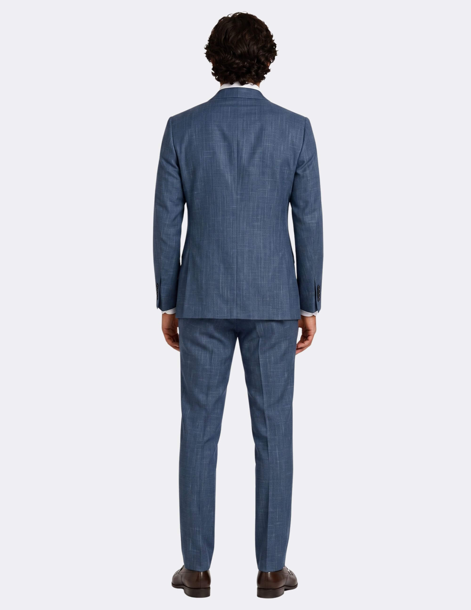 The Bellagio Blue Check Double-Breasted Suit