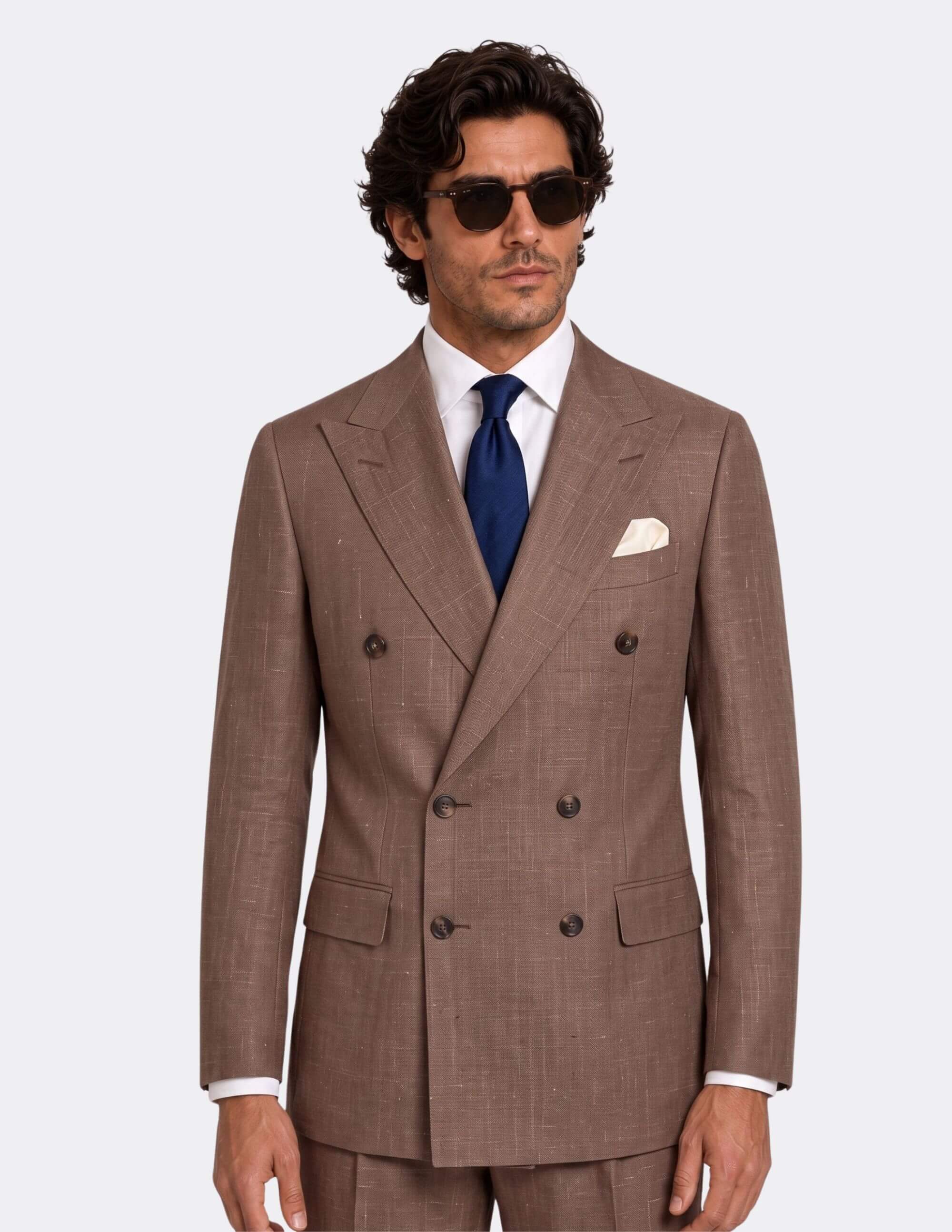 The Brunello Mocha Double-Breasted Suit