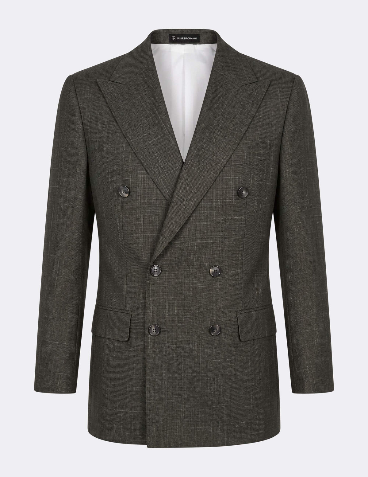 The Val d’Orcia Olive Double-Breasted Suit