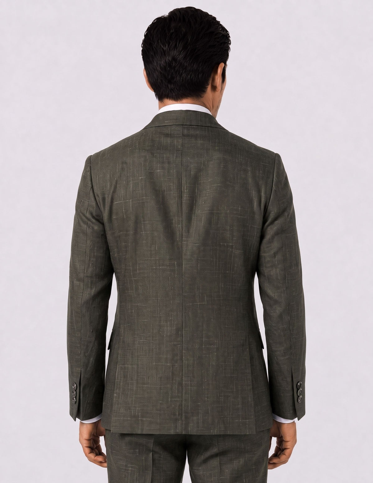 The Val d’Orcia Olive Single-Breasted Suit