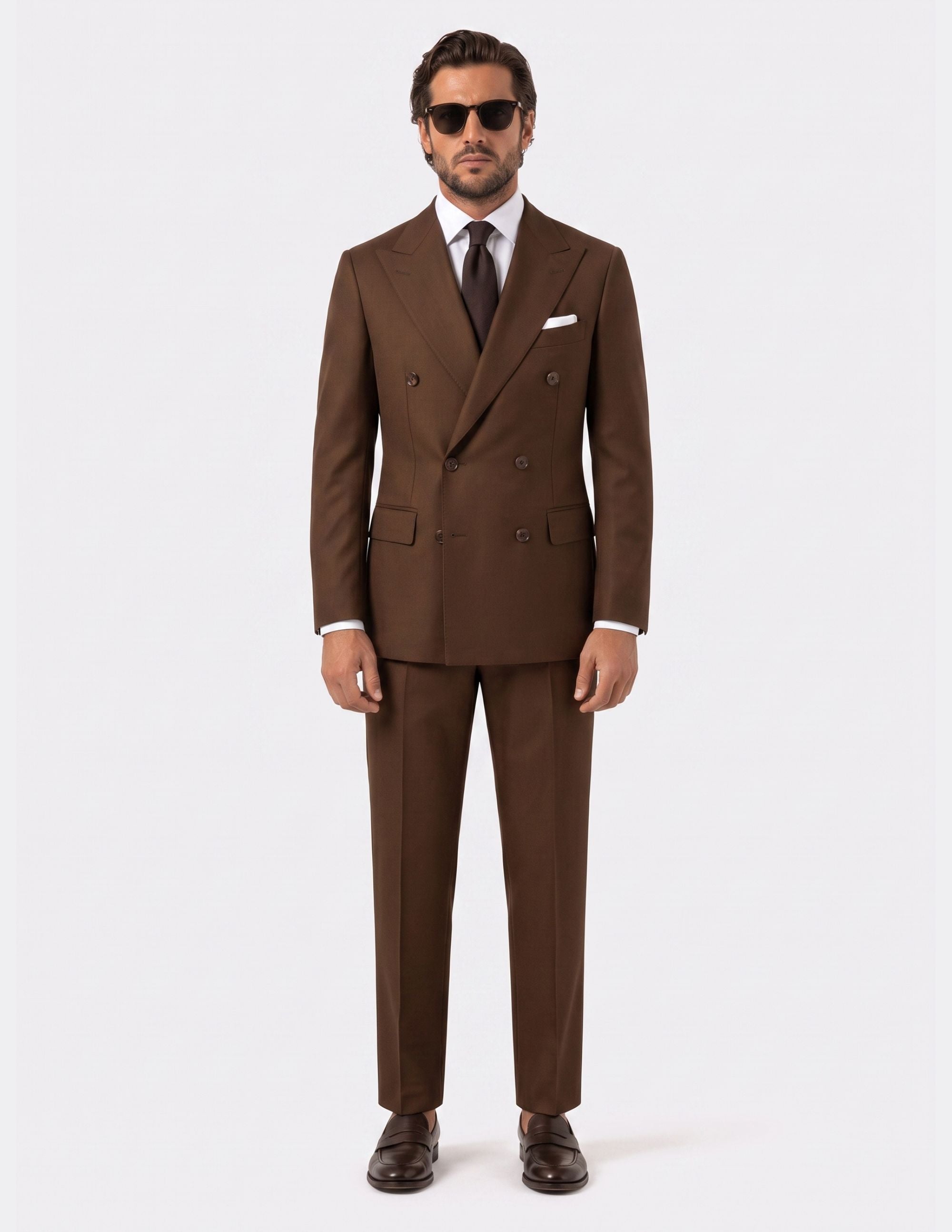 Terra di Noce Double-Breasted Suit