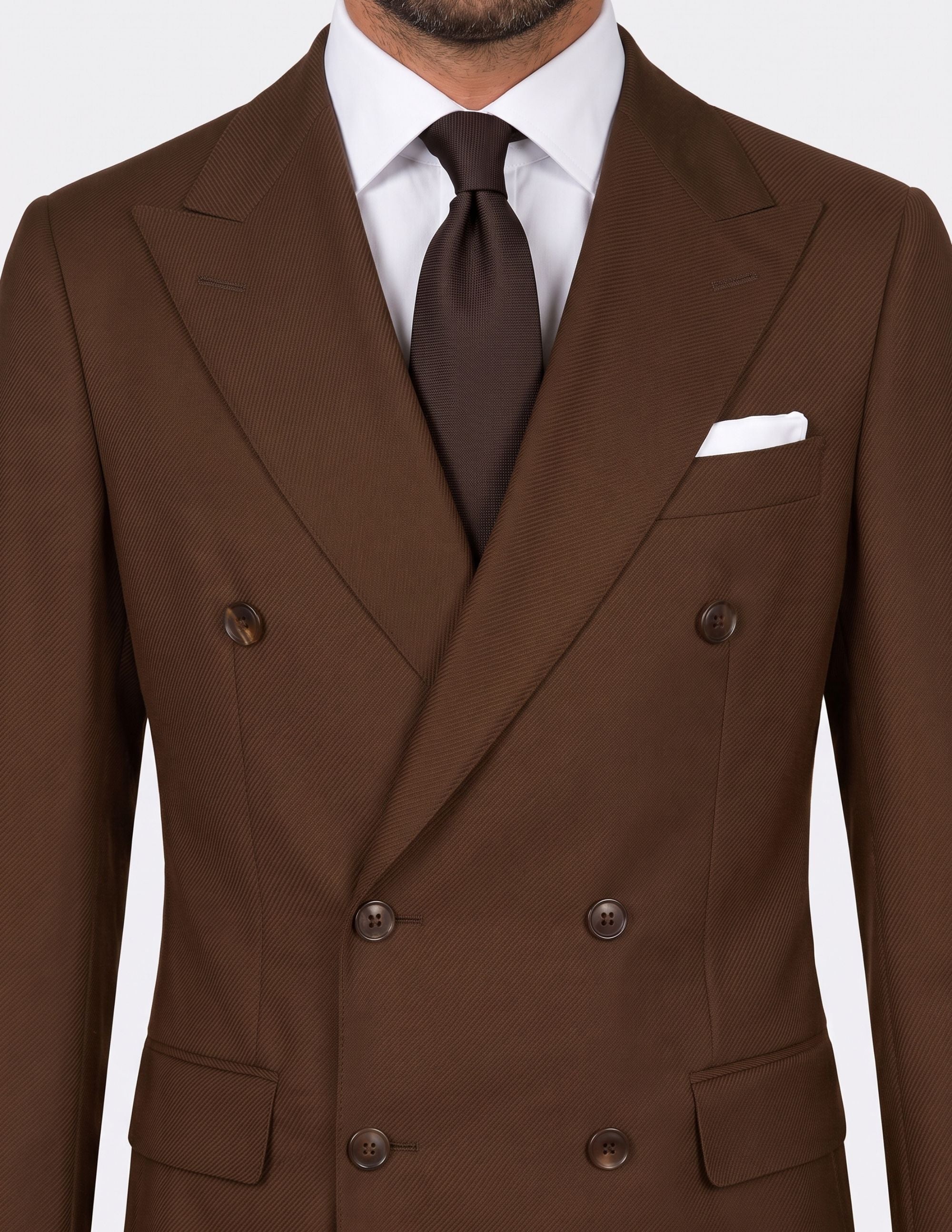 Terra di Noce Double-Breasted Suit