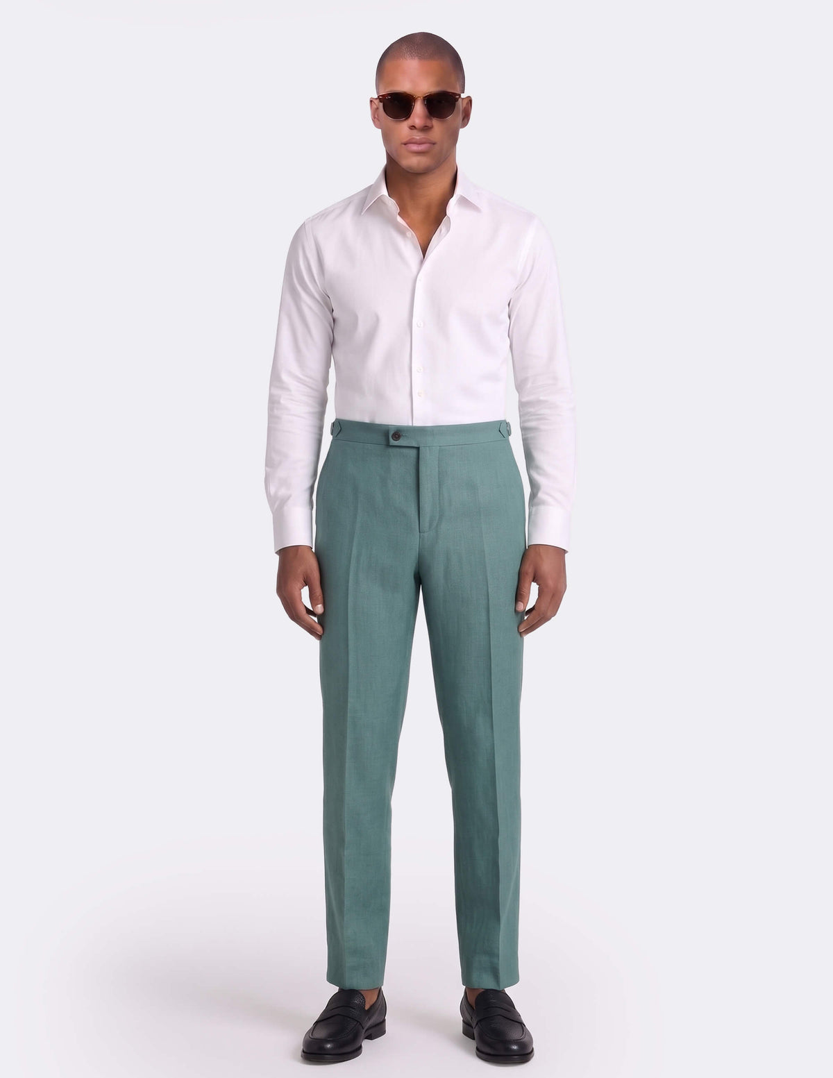 Monaco Teal Trousers - MTO - Samir Bachkami