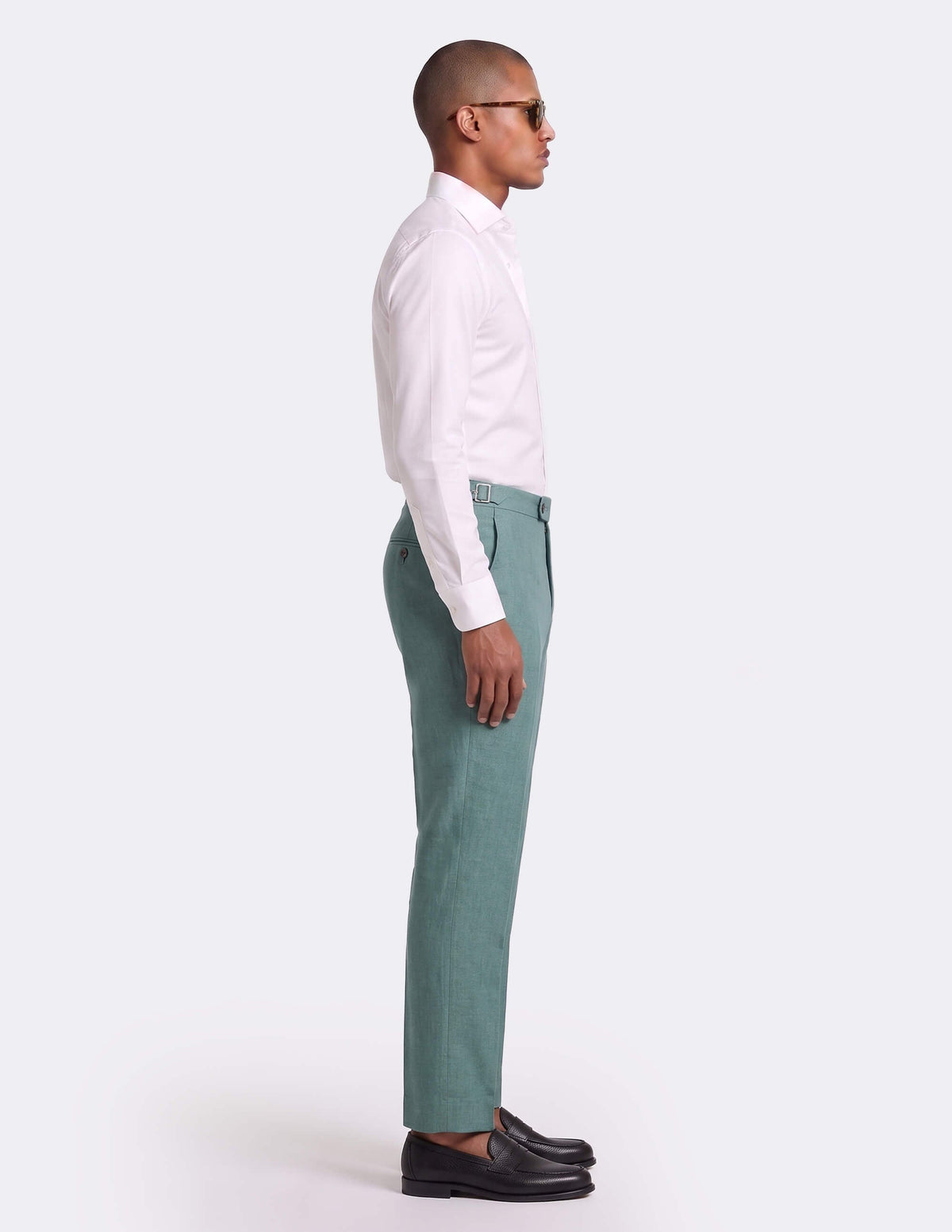Monaco Teal Trousers - MTO - Samir Bachkami