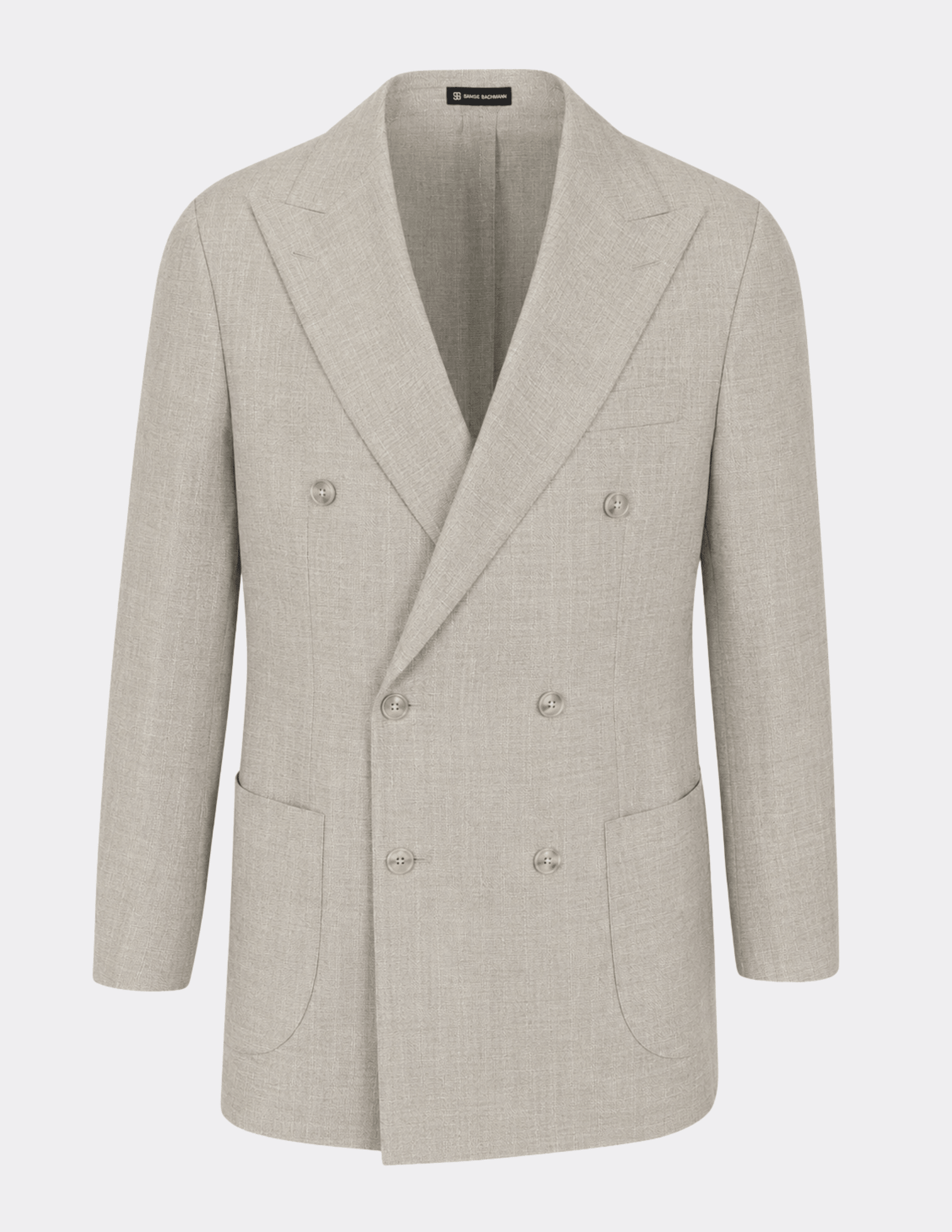 Montclair Beige Double Breasted Jacket - Samir Bachkami