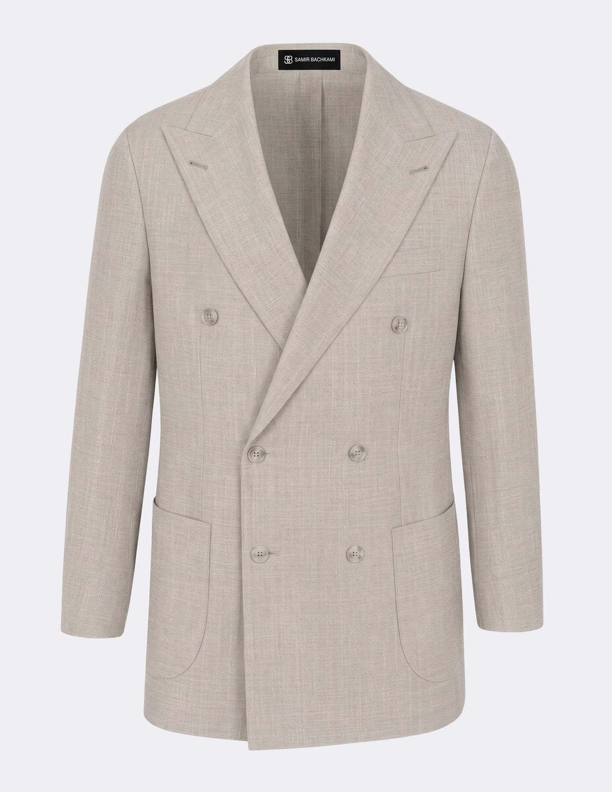 Montclair Beige Double Breasted Jacket - Samir Bachkami
