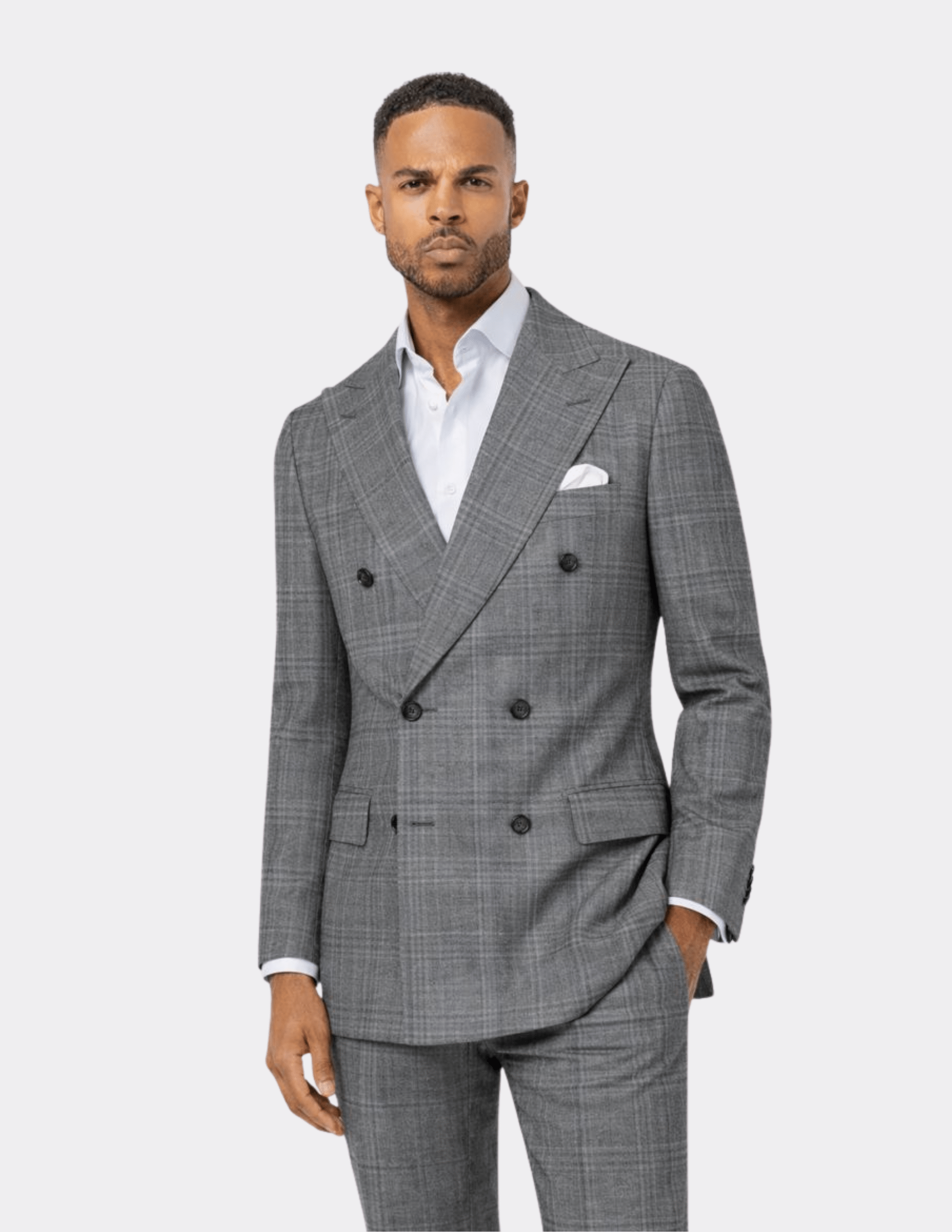 Monte Carlo Grey Double Breasted Suit - Samir Bachkami