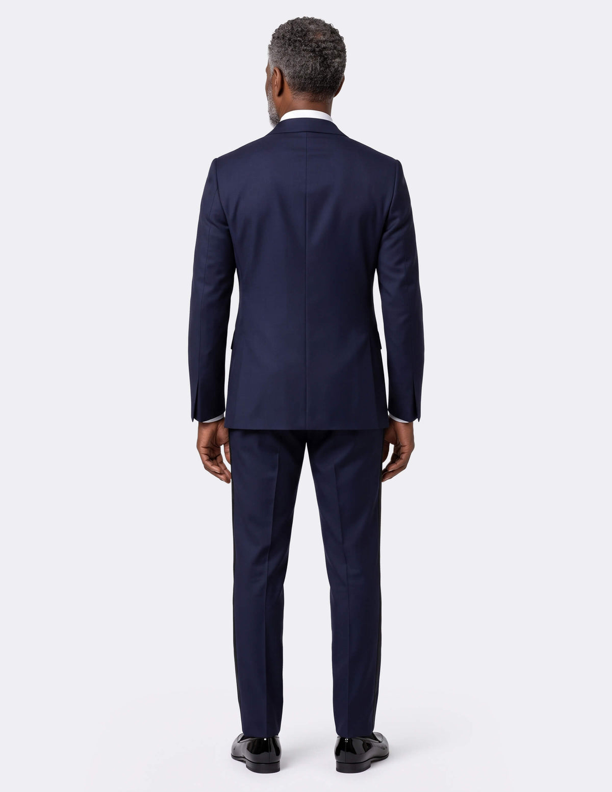 Navy Double Breasted Tuxedo - Samir Bachkami
