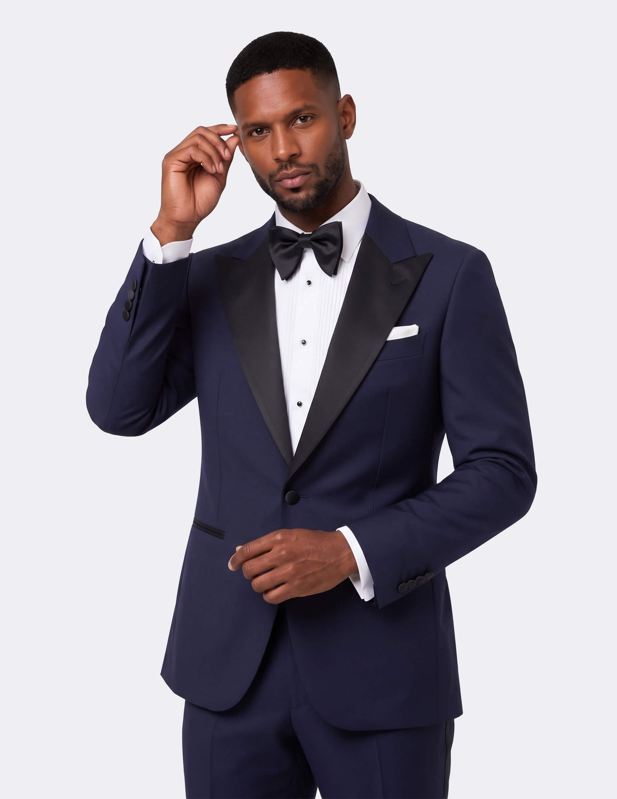 Navy Singe-Breasted Tuxedo - Samir Bachkami