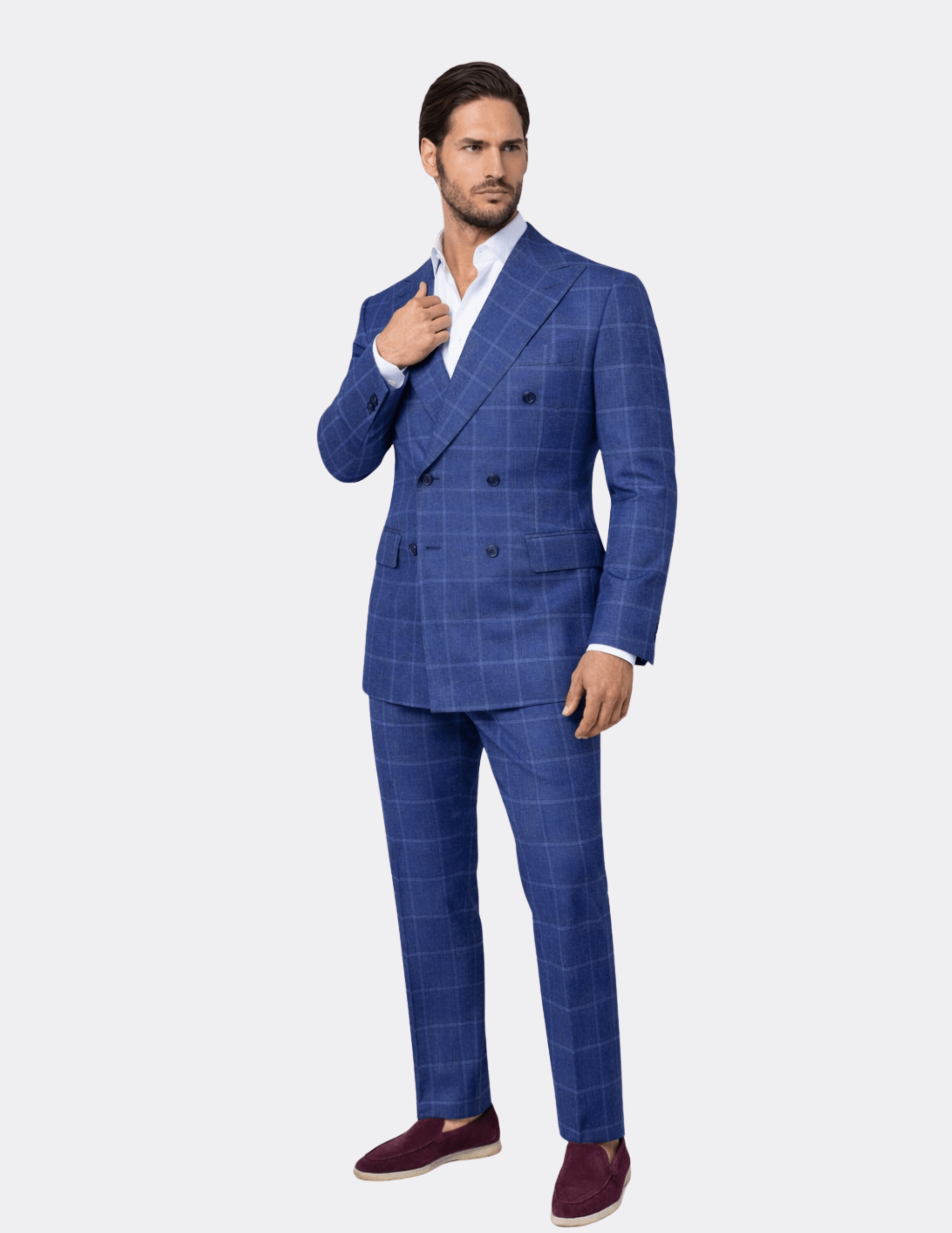 Portofino Check Double Breasted Suit - Samir Bachkami