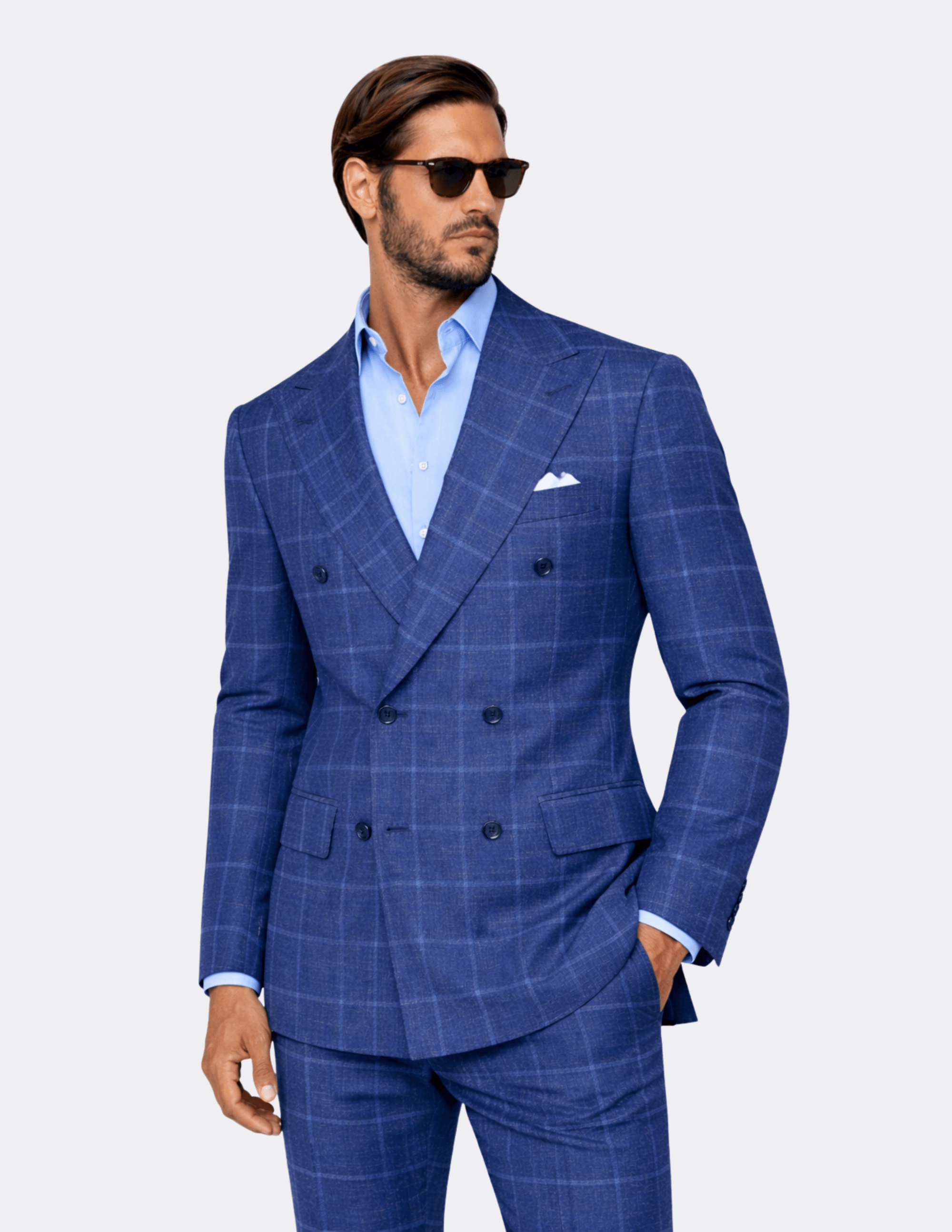 Portofino Check Double Breasted Suit - Samir Bachkami