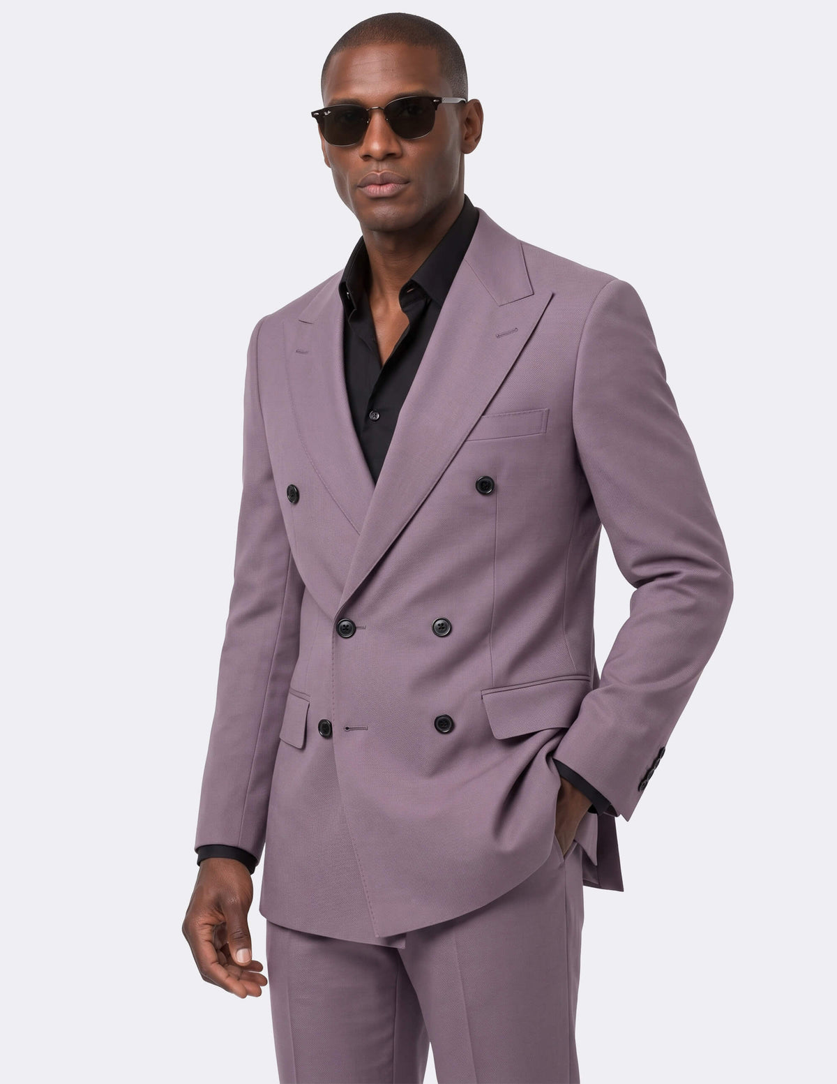 Provence Lavender Double-Breasted Suit - Samir Bachkami