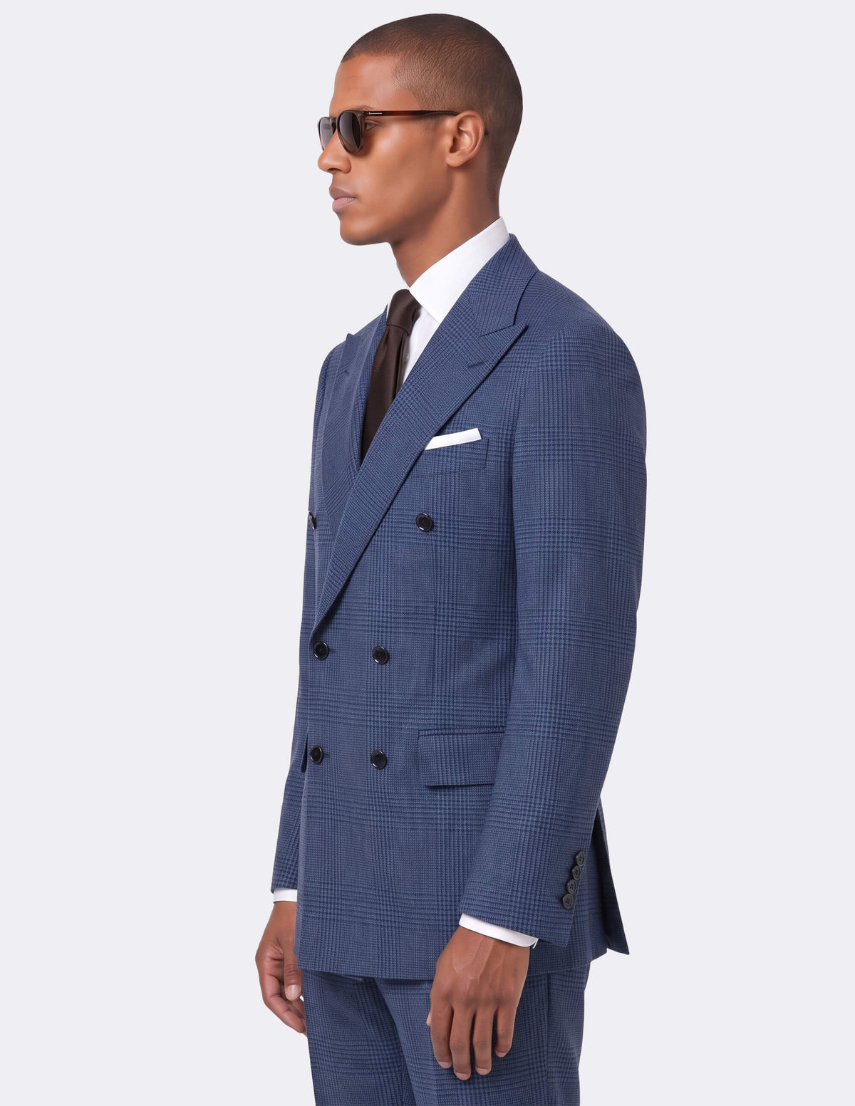 Ravello Blue Double Breasted Suit - Samir Bachkami