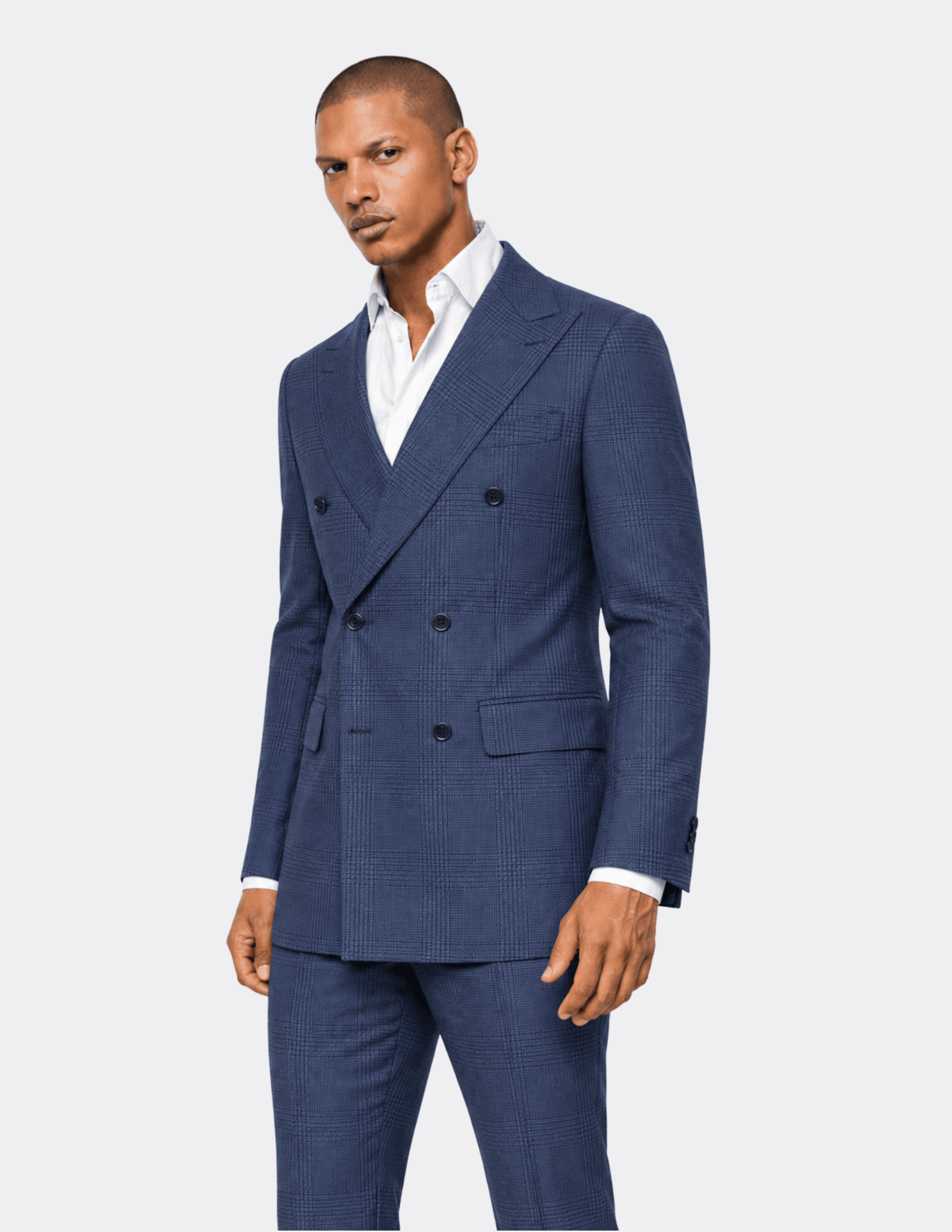 Ravello Blue Double Breasted Suit - Samir Bachkami